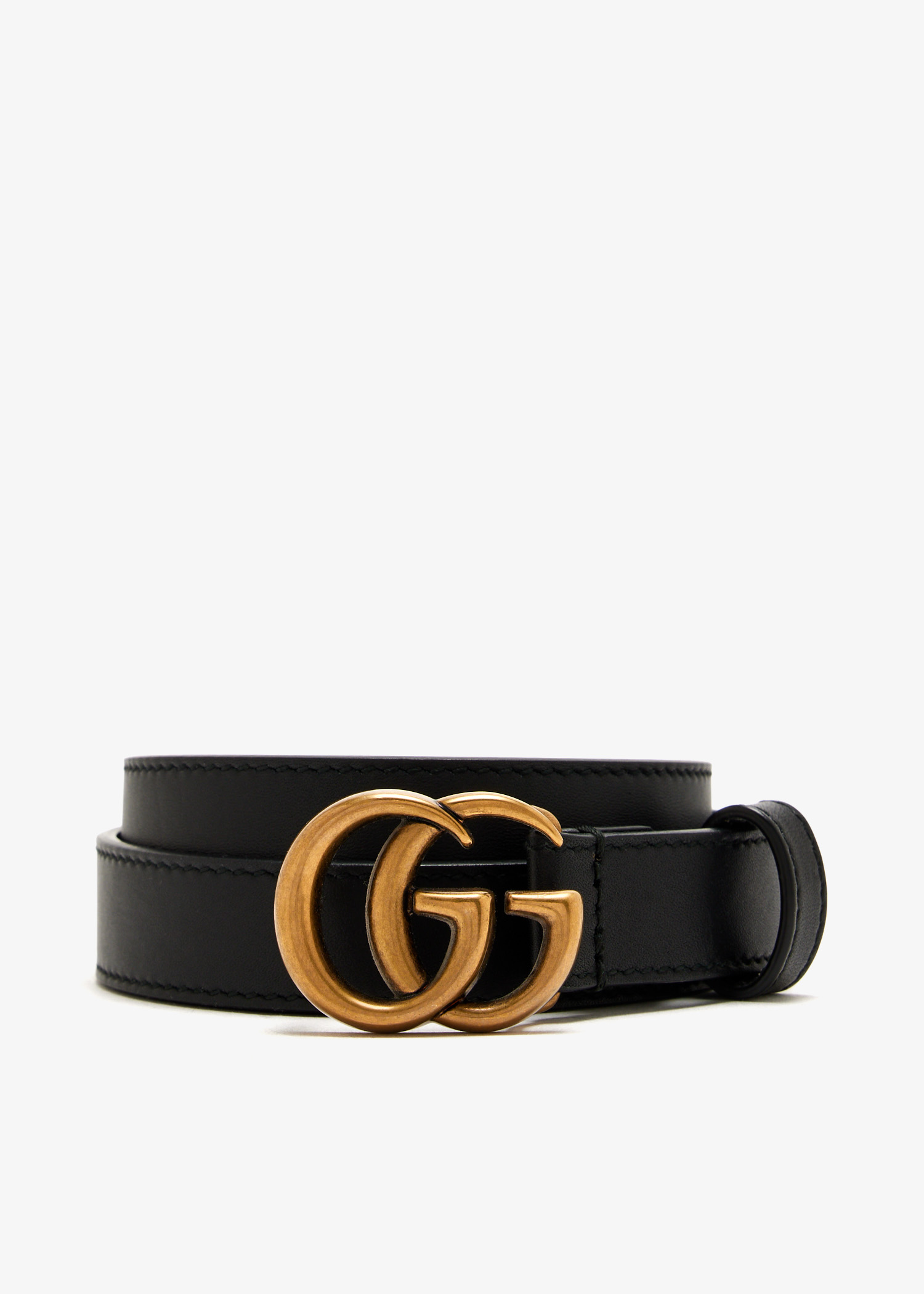 

GG Marmont thin belt, Black