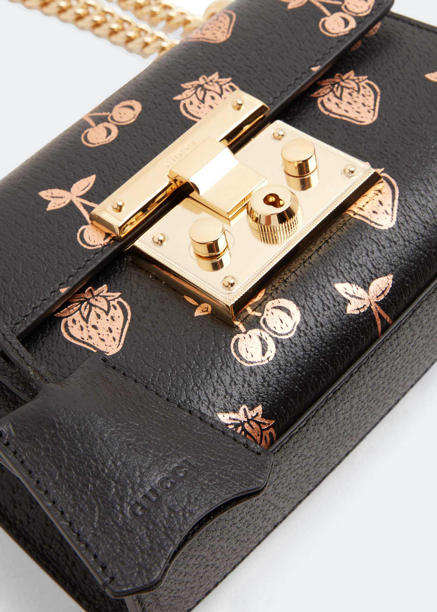 

Padlock small shoulder bag, Black