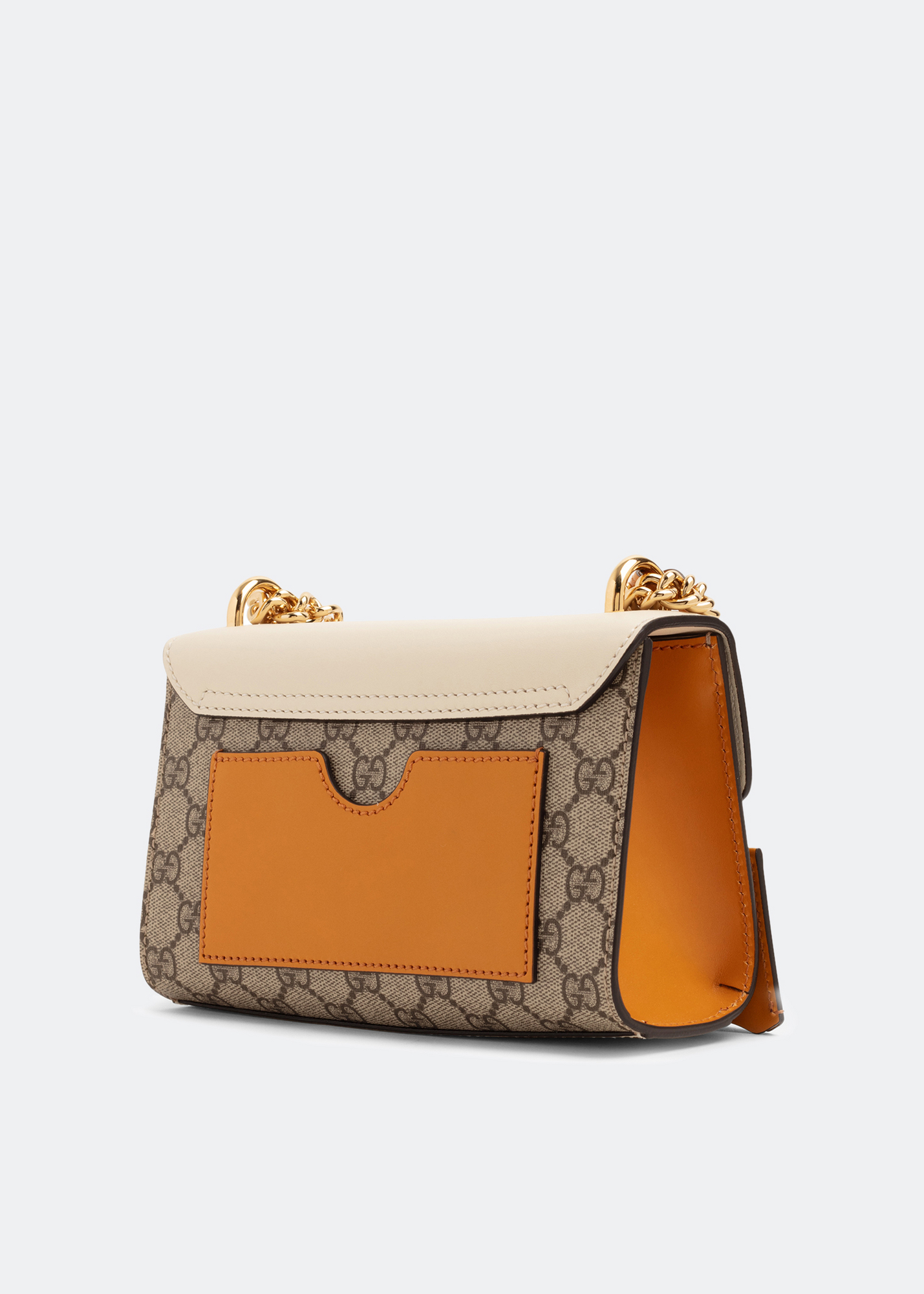 

Padlock small shoulder bag, White