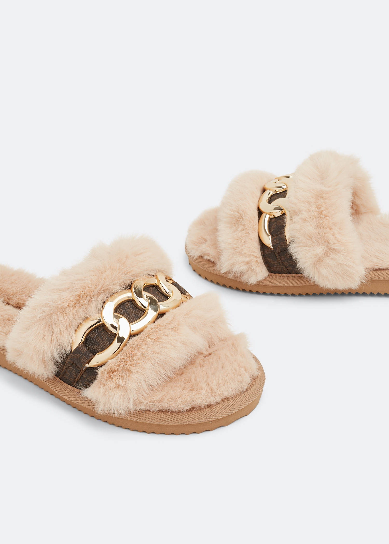 

Scarlett slide sandals, Beige
