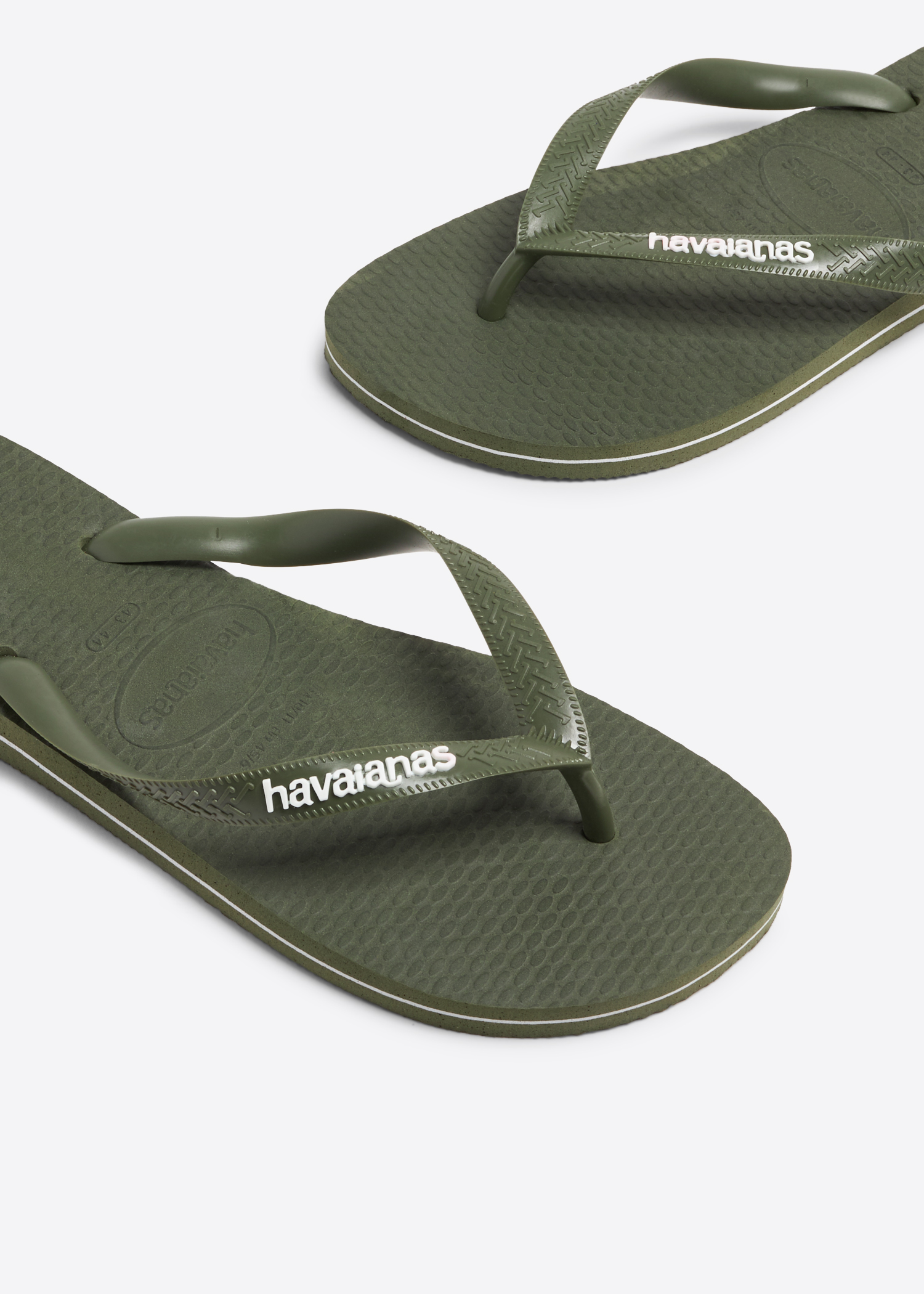 

Top Filete logo flip flops, Green