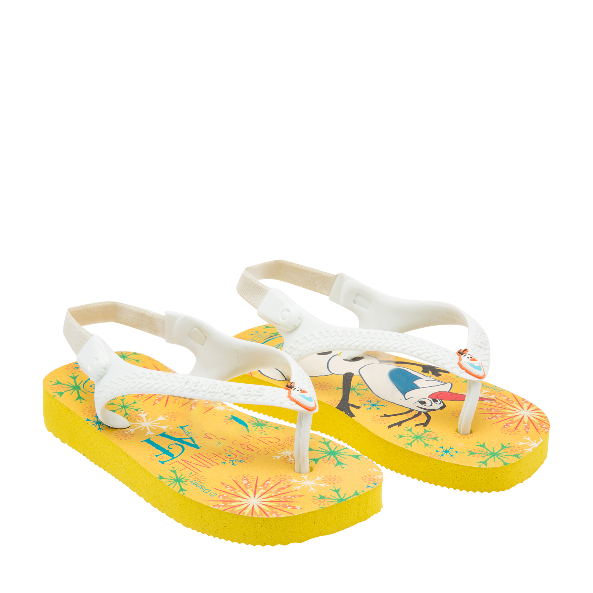 

Frozen flip flops, Yellow