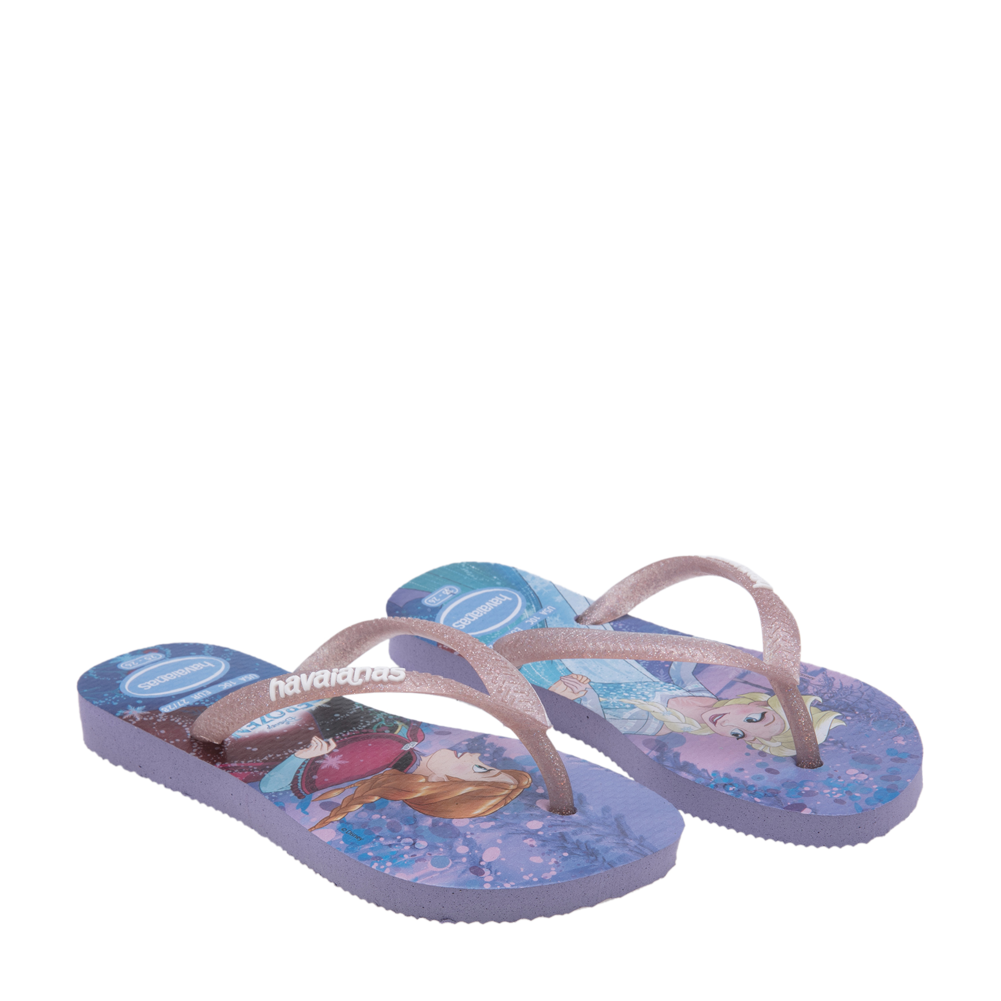 

Frozen flip flops, Purple