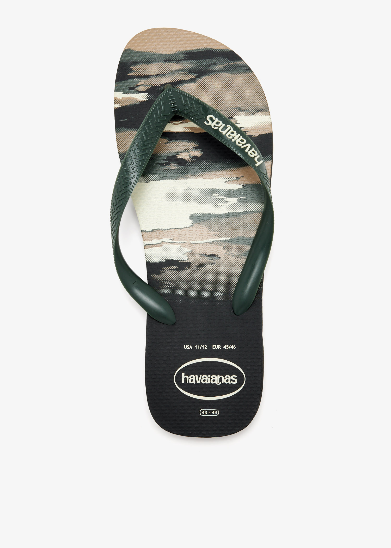 

Top Camu flip flops, Green