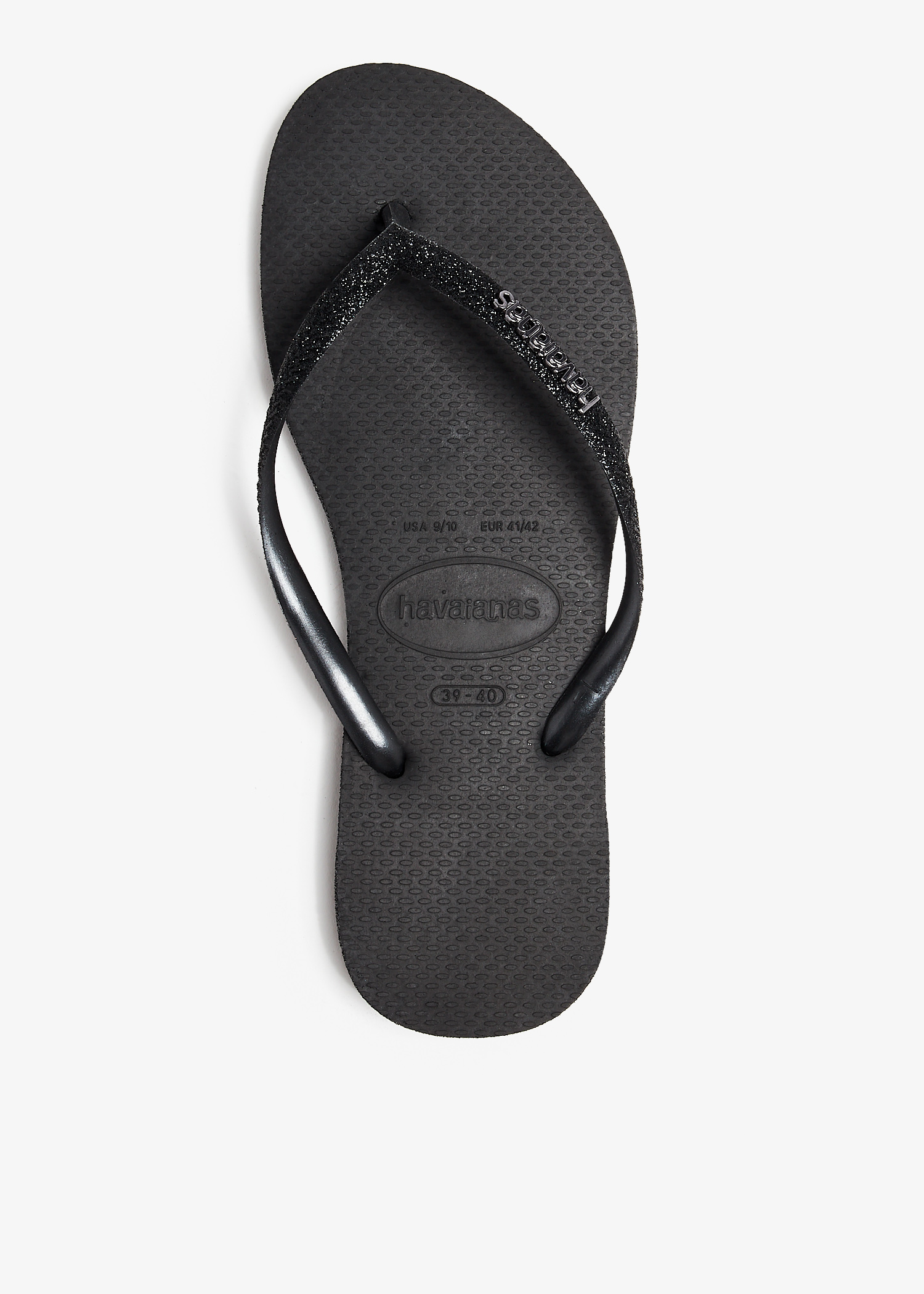 

Slim Sparkle II flip flops, Black