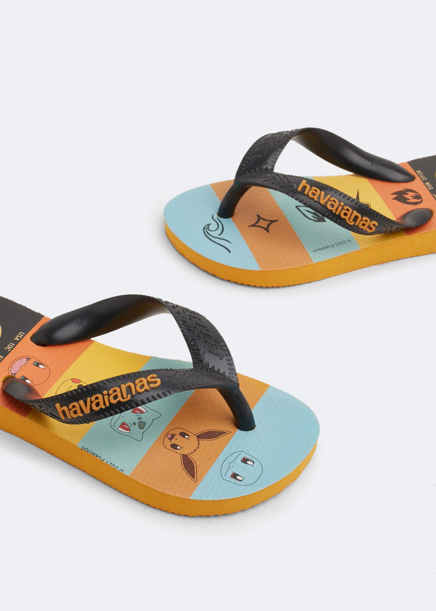 

Top Pokemon rubber flip flops, Multi-coloured