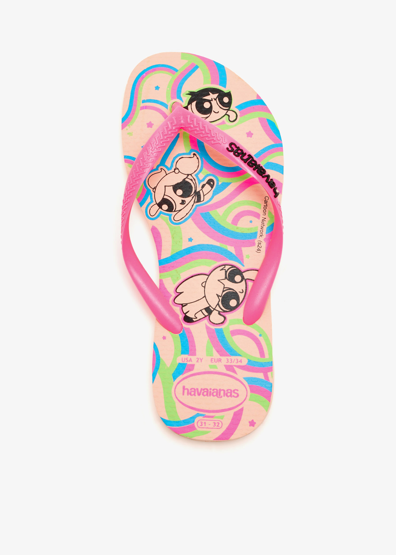 

Slim Powerpuff Girls flip flops, Pink