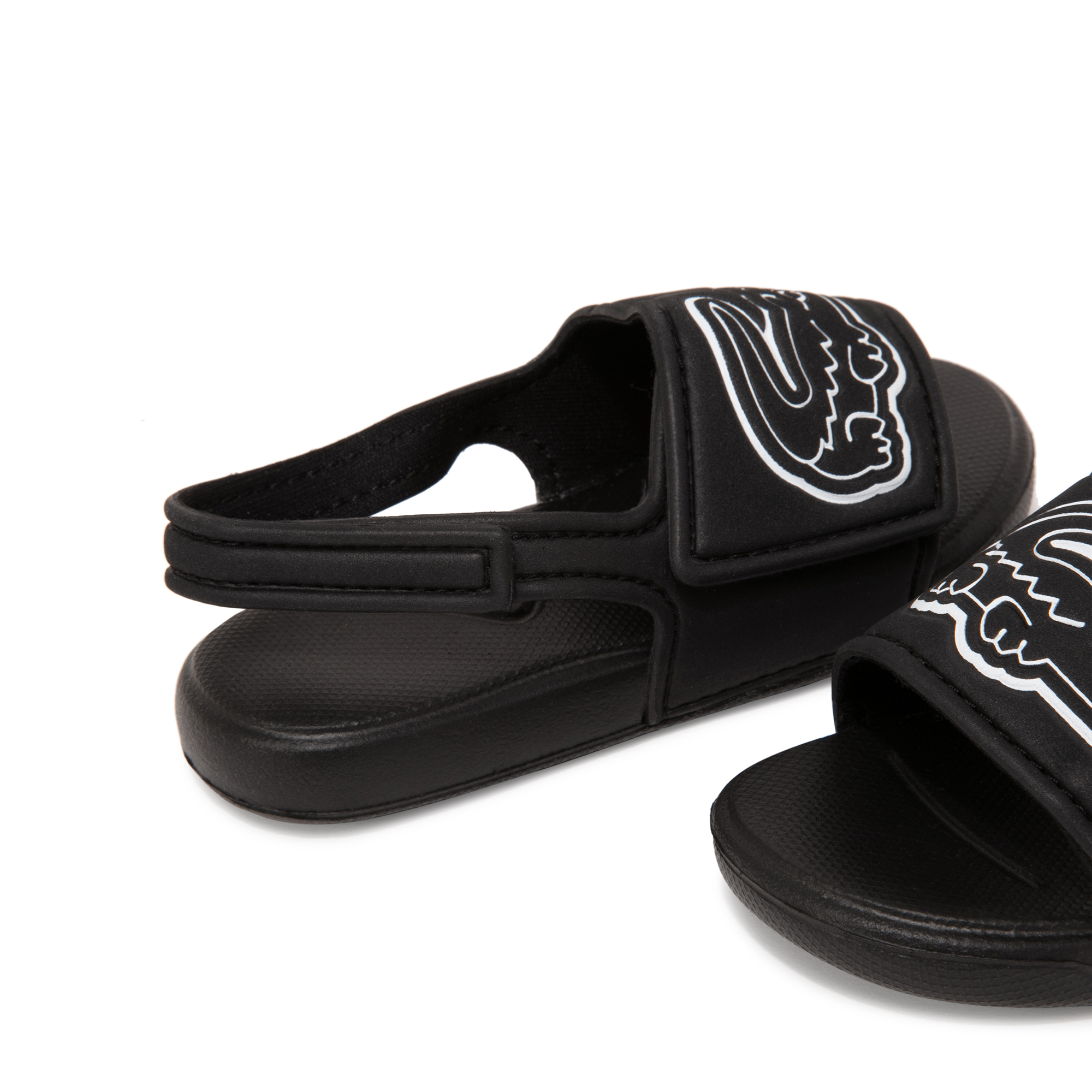

L.30 strap slide sandals, Black