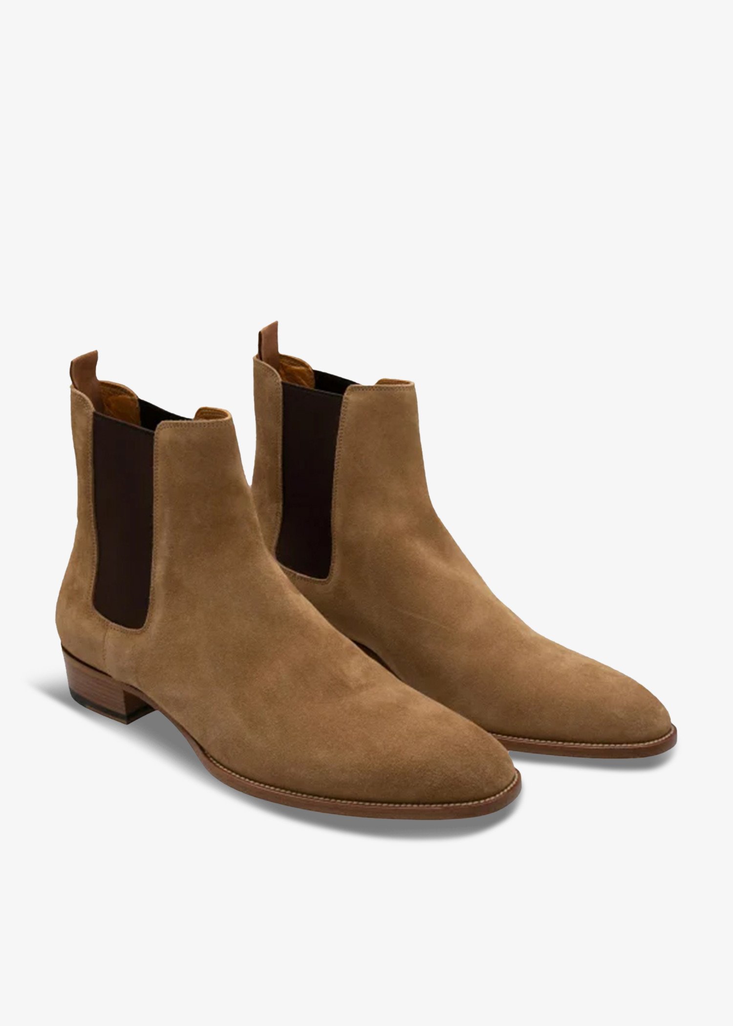 Saint Laurent Wyatt Chelsea boots for Men Brown in UAE Level Shoes