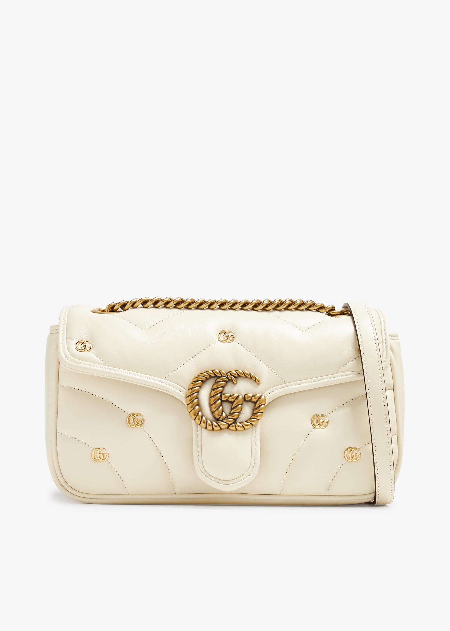 

GG Marmont small shoulder bag, White