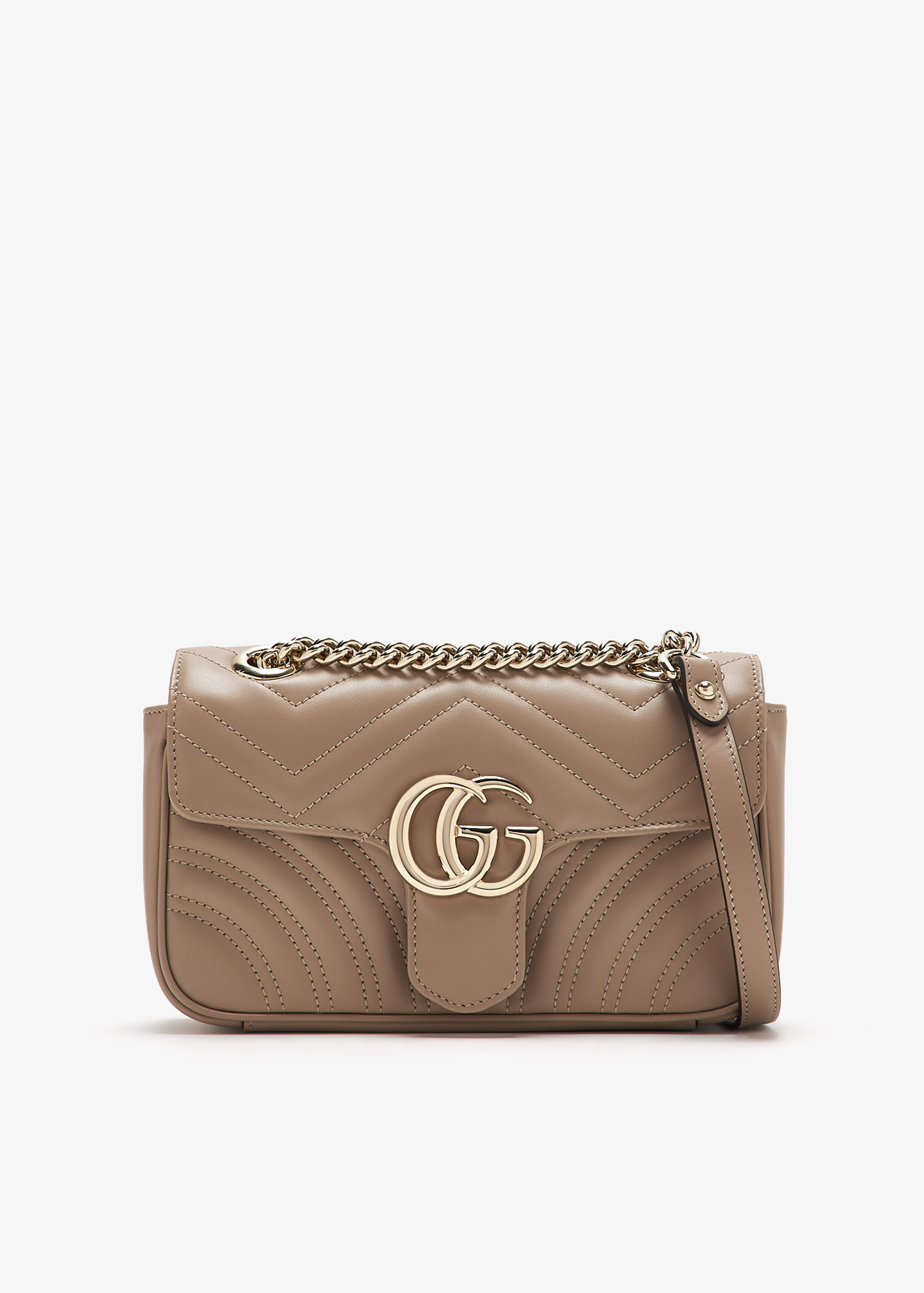 Gucci GG Marmont mini shoulder bag for Women Taupe in KSA Level Shoes