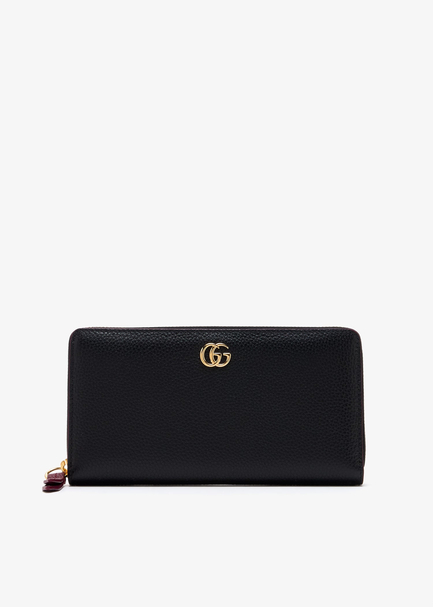 

GG Marmont zip-around wallet, Black