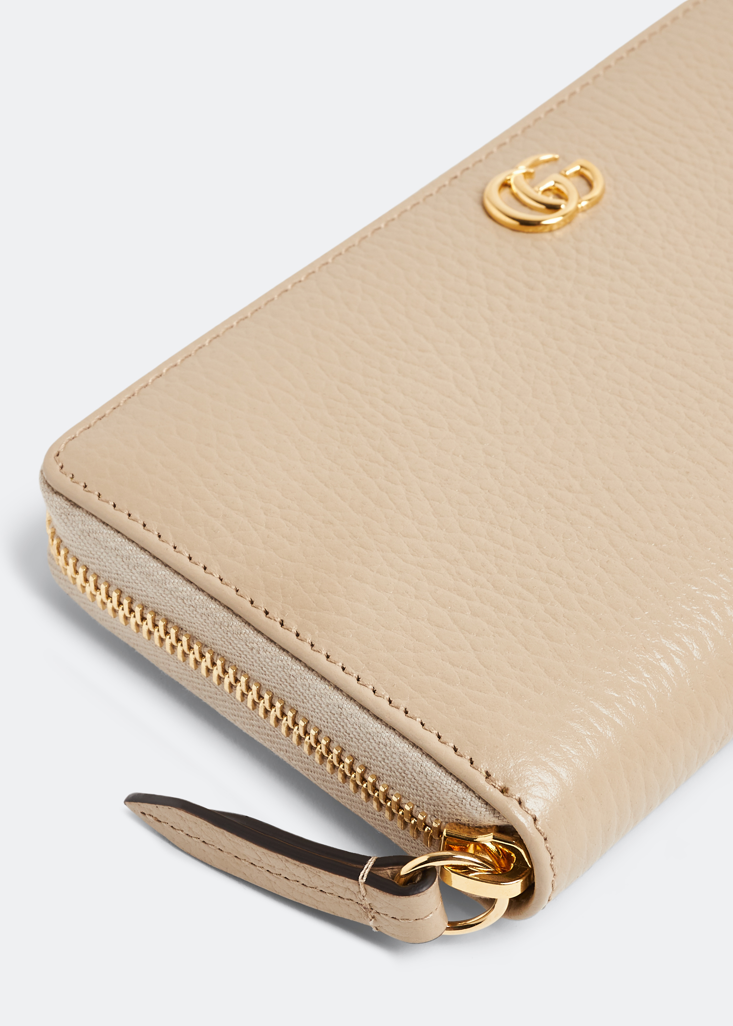 

GG Marmont zip-around wallet, Beige