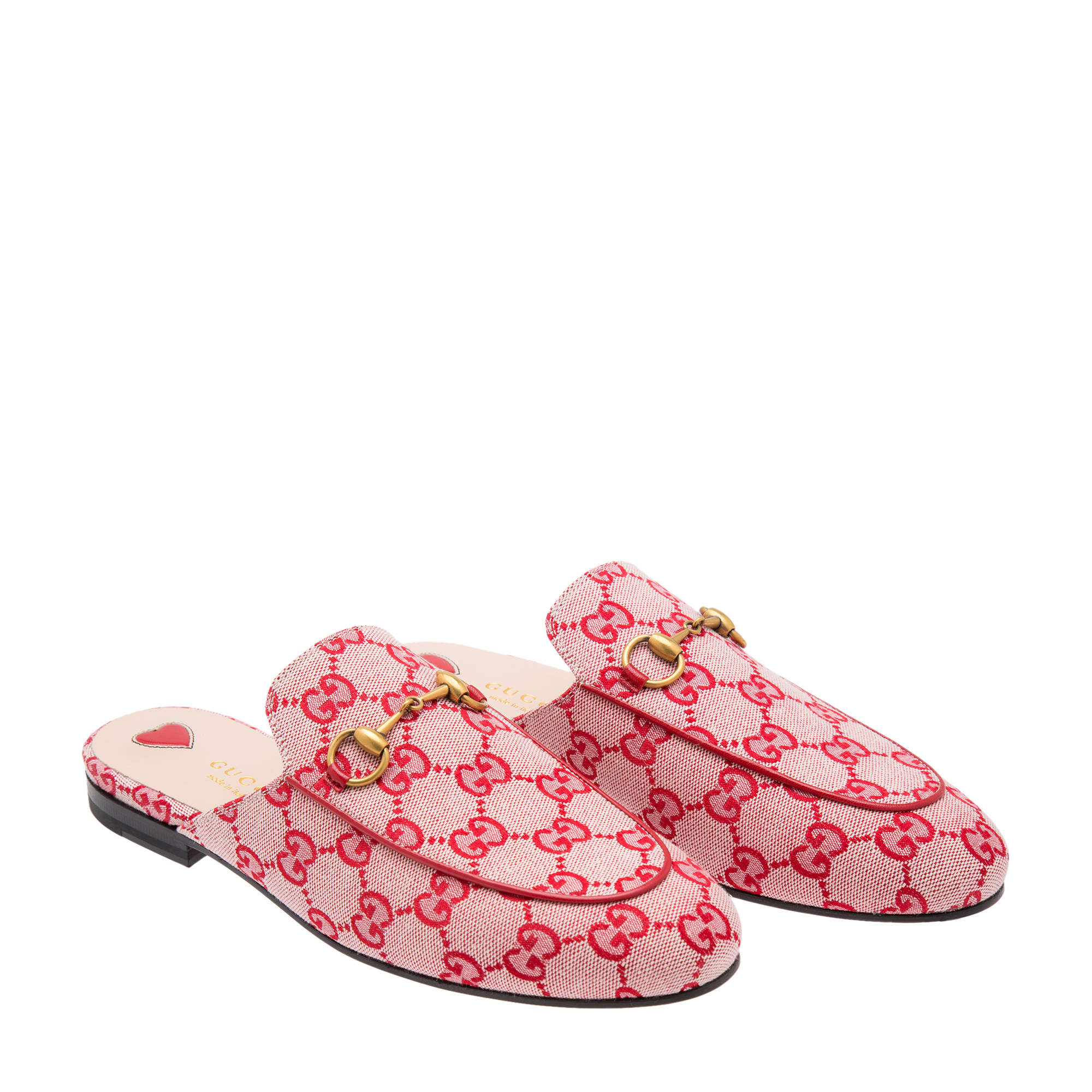 

Princetown GG backless loafers, Pink