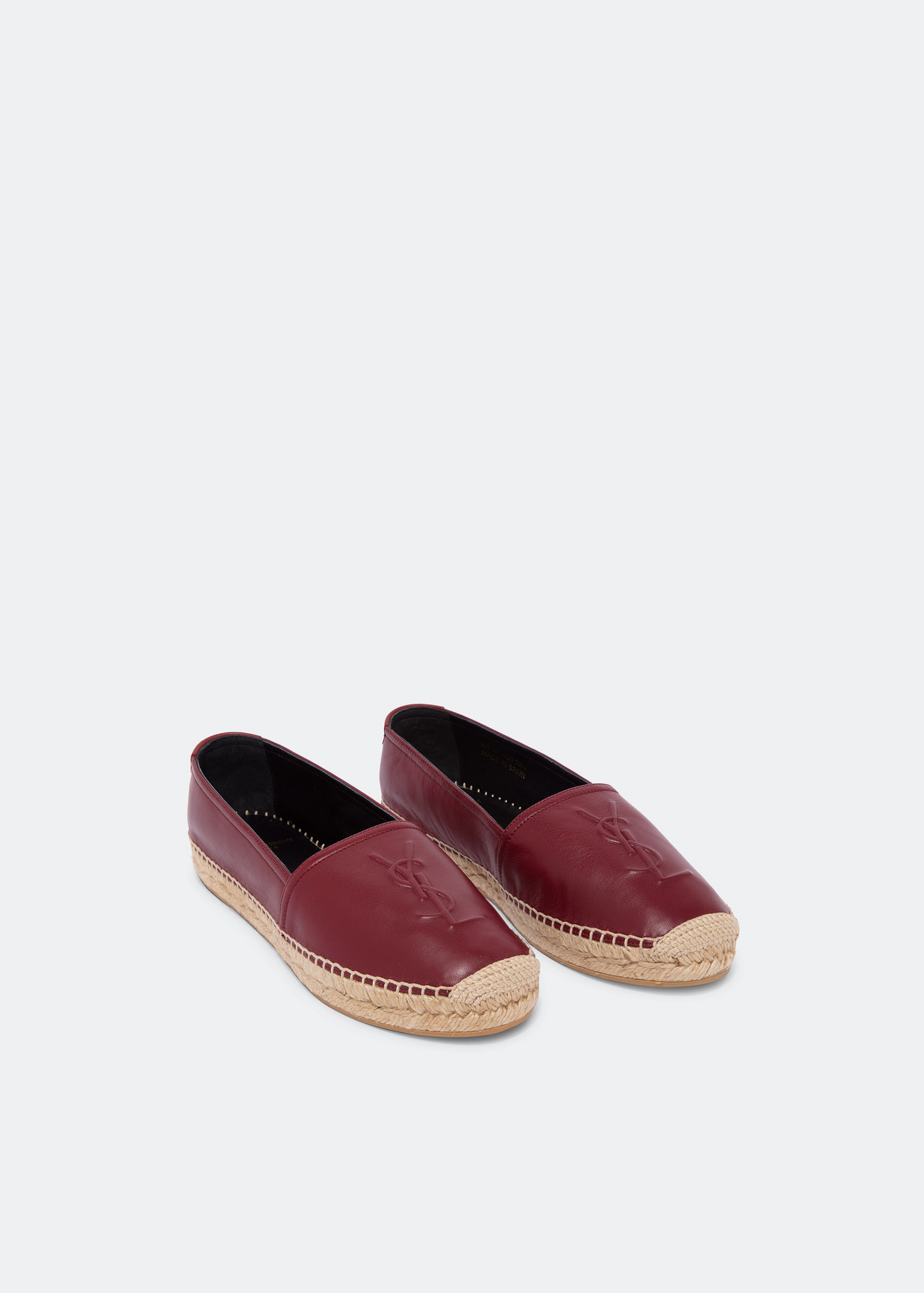 

Monogram leather espadrilles, Burgundy