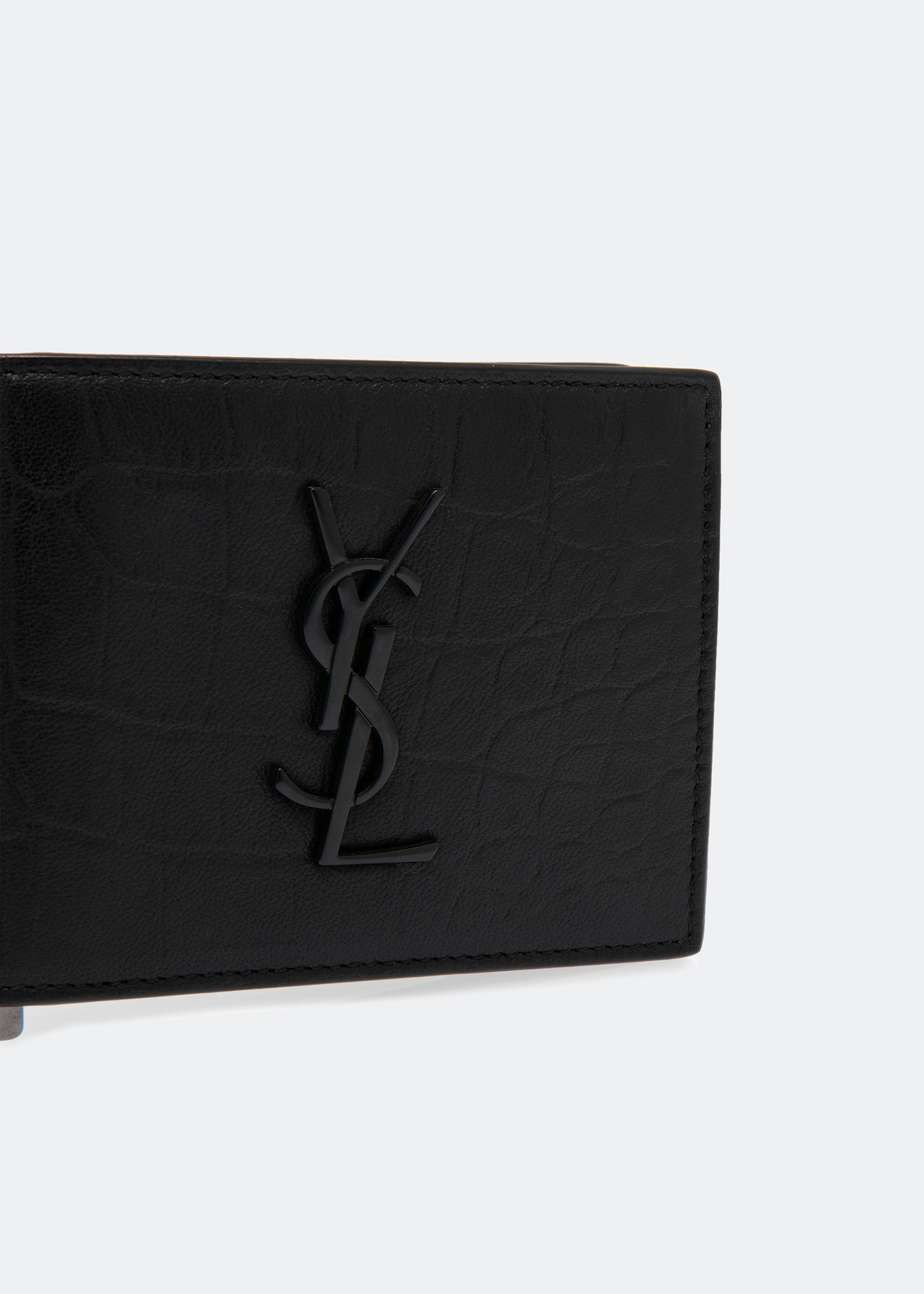 Saint Laurent Monogram East/West wallet for Men - Black in UAE