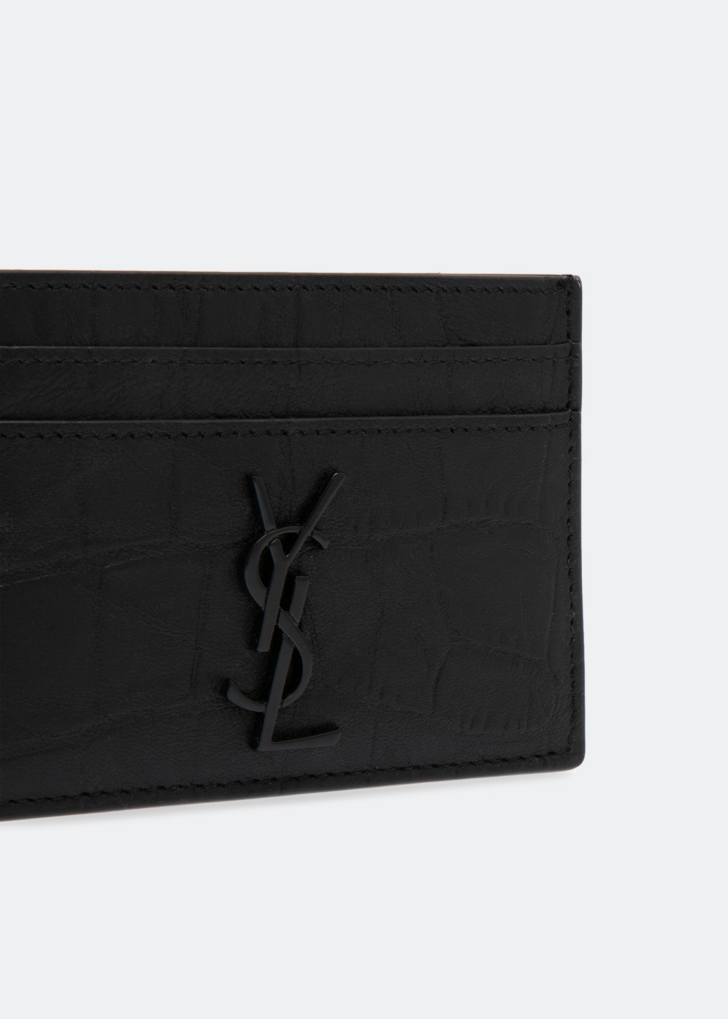 

Monogram card case, Black