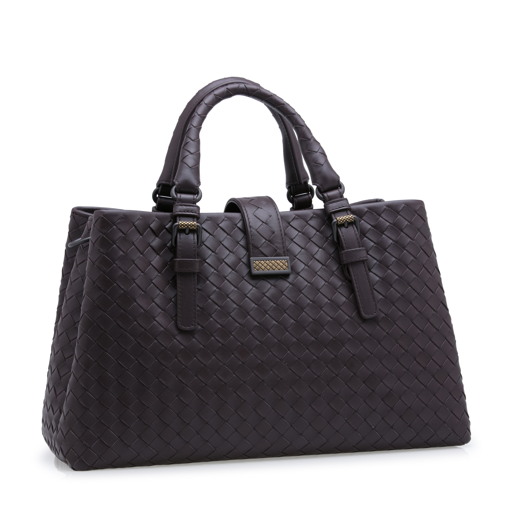 

Small Intrecciato Roma top-handle bag, Blue