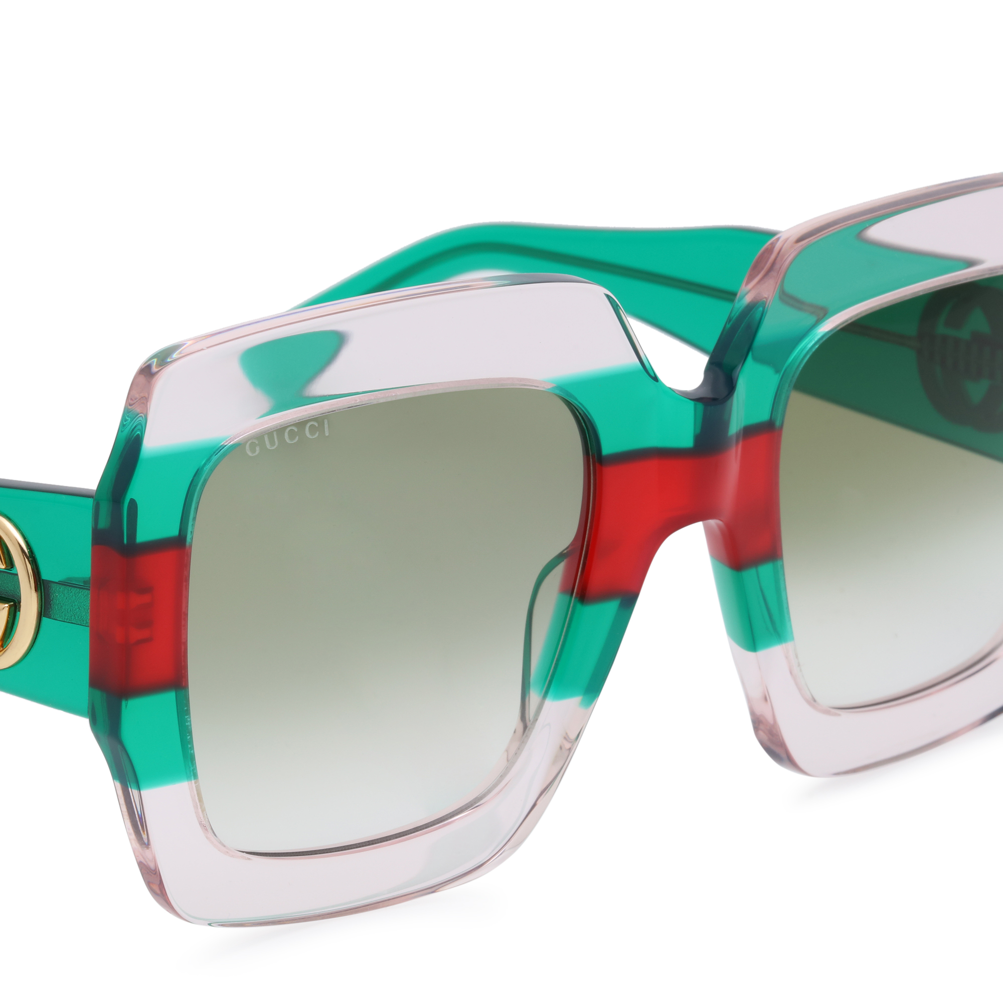 

Square-frame acetate sunglasses, Pink