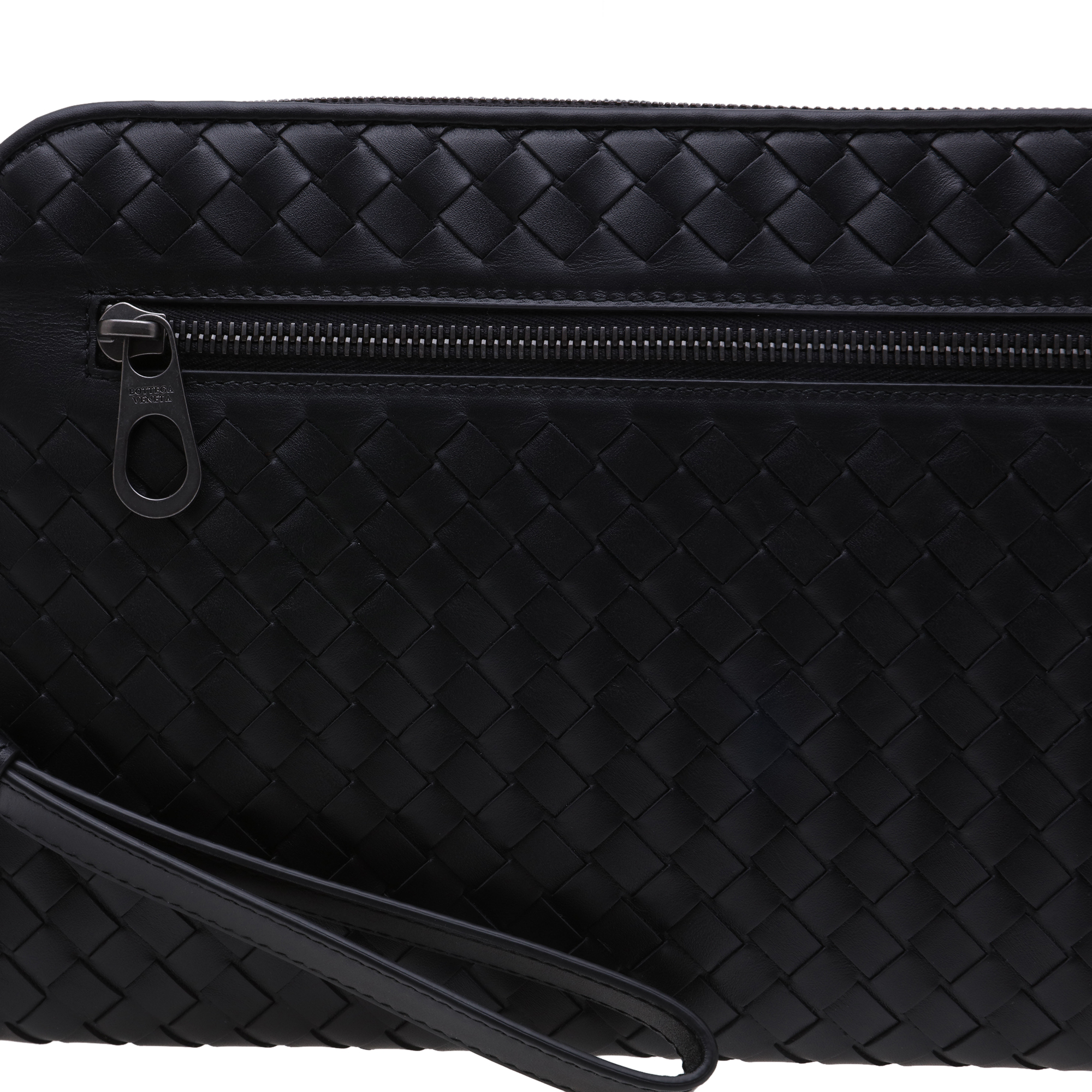 

Intrecciato document case, Black