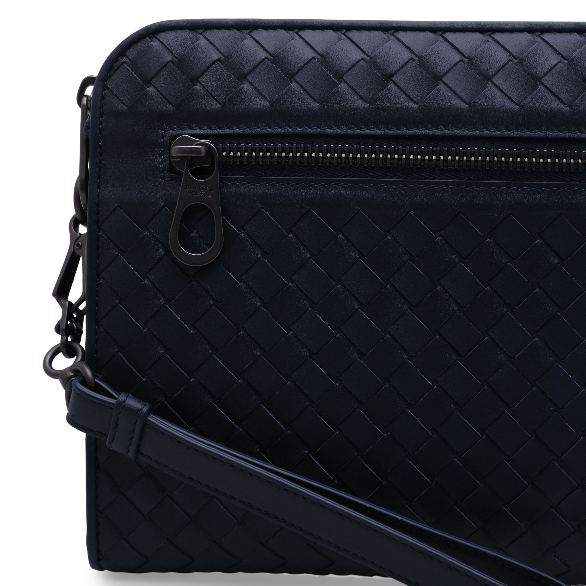 

Intrecciato document case, Blue