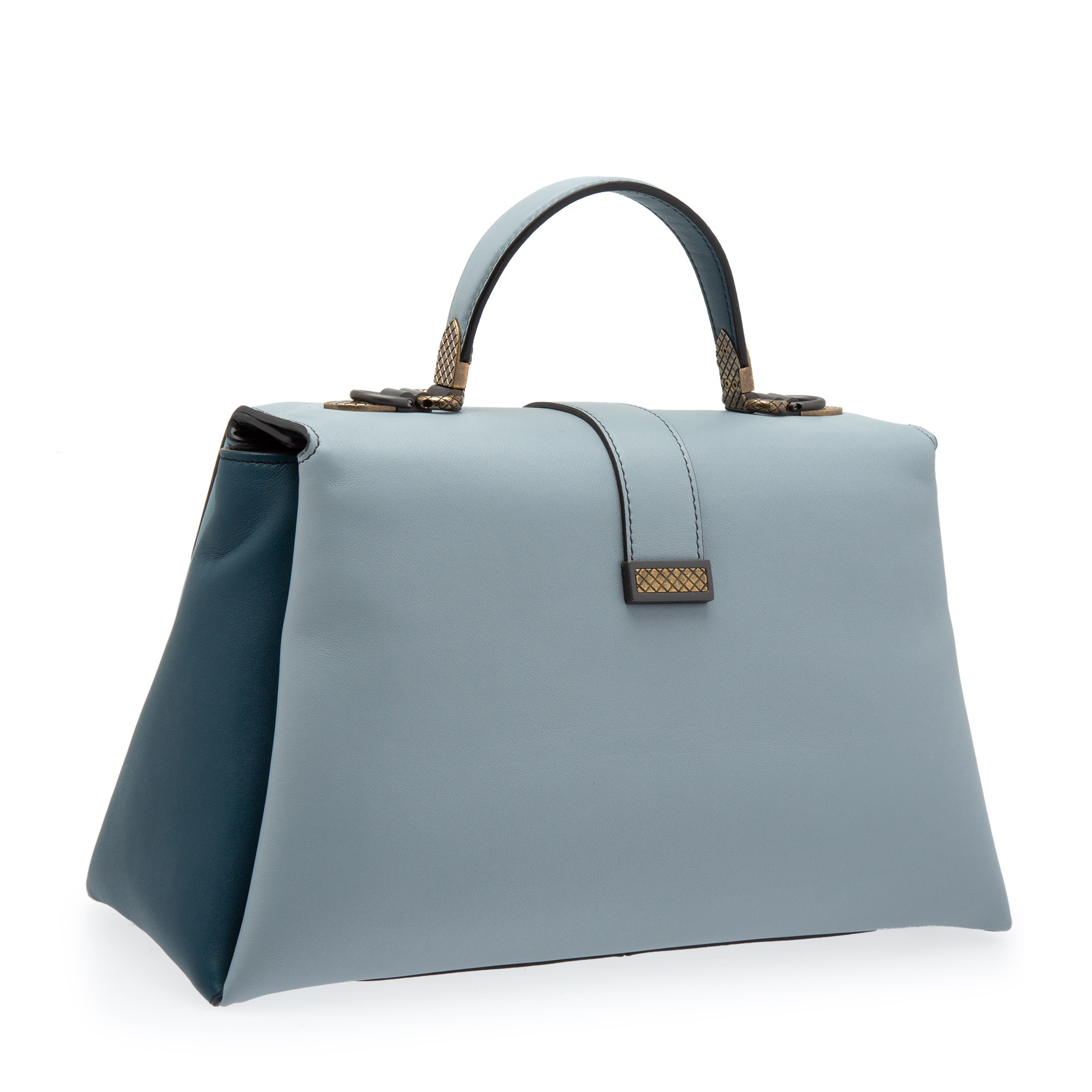 

Medium Piazza top-handle bag, Blue