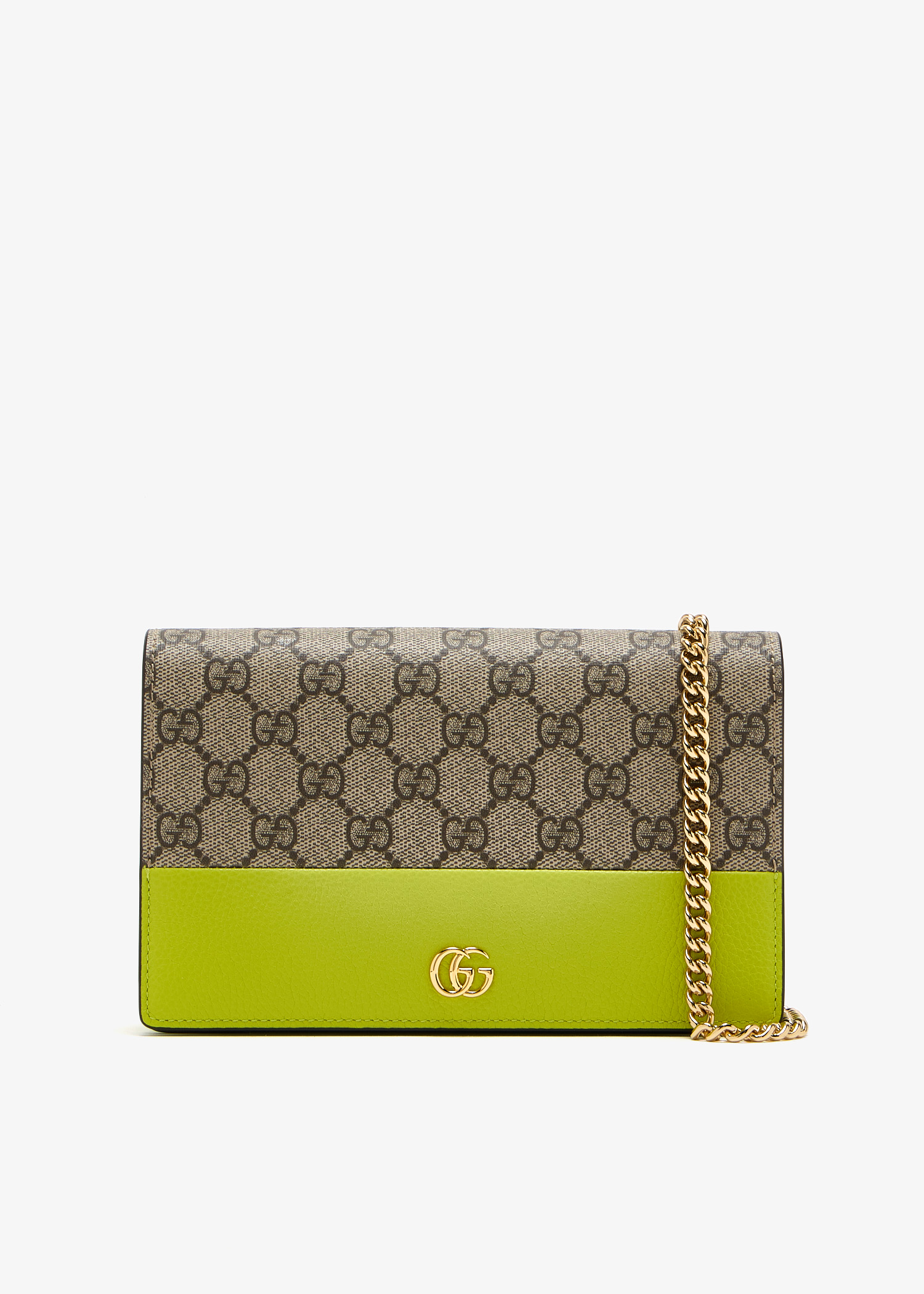 

GG Marmont mini chain bag, Green