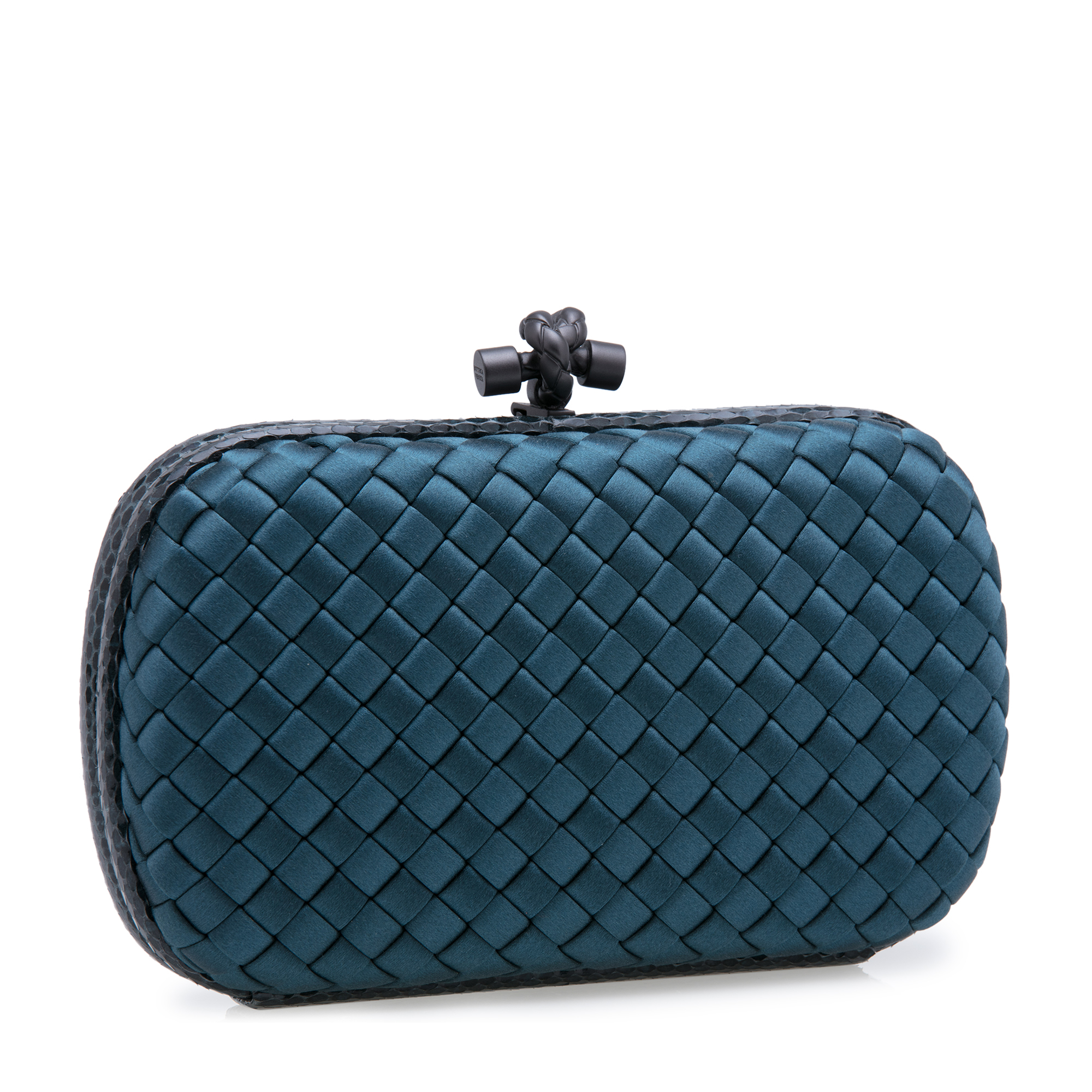 

Chain Knot clutch, Blue
