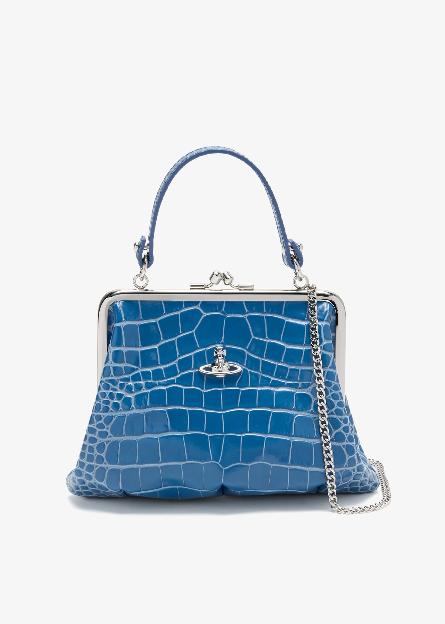 

Granny Frame purse, Blue