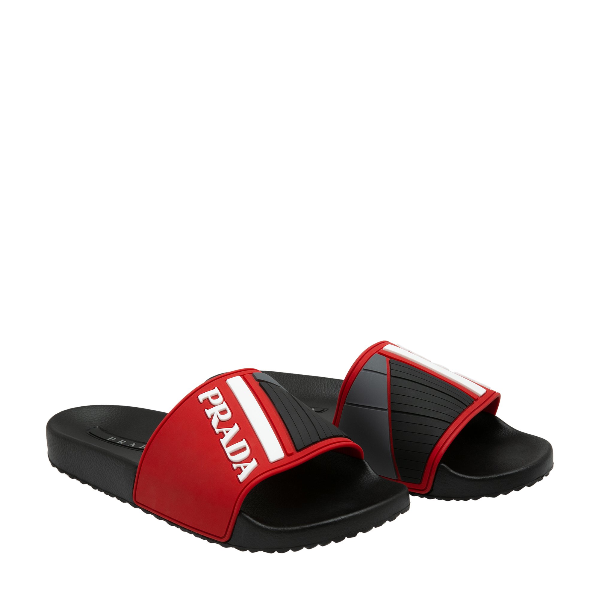 

Logo-embossed rubber pool slides, Red