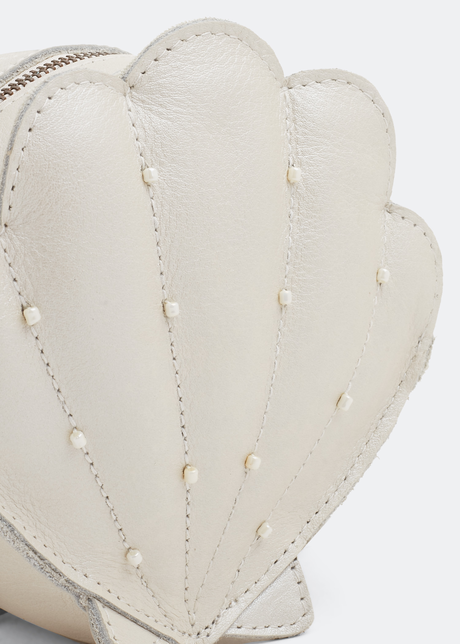 

Scallop Shelly shoulder bag, White