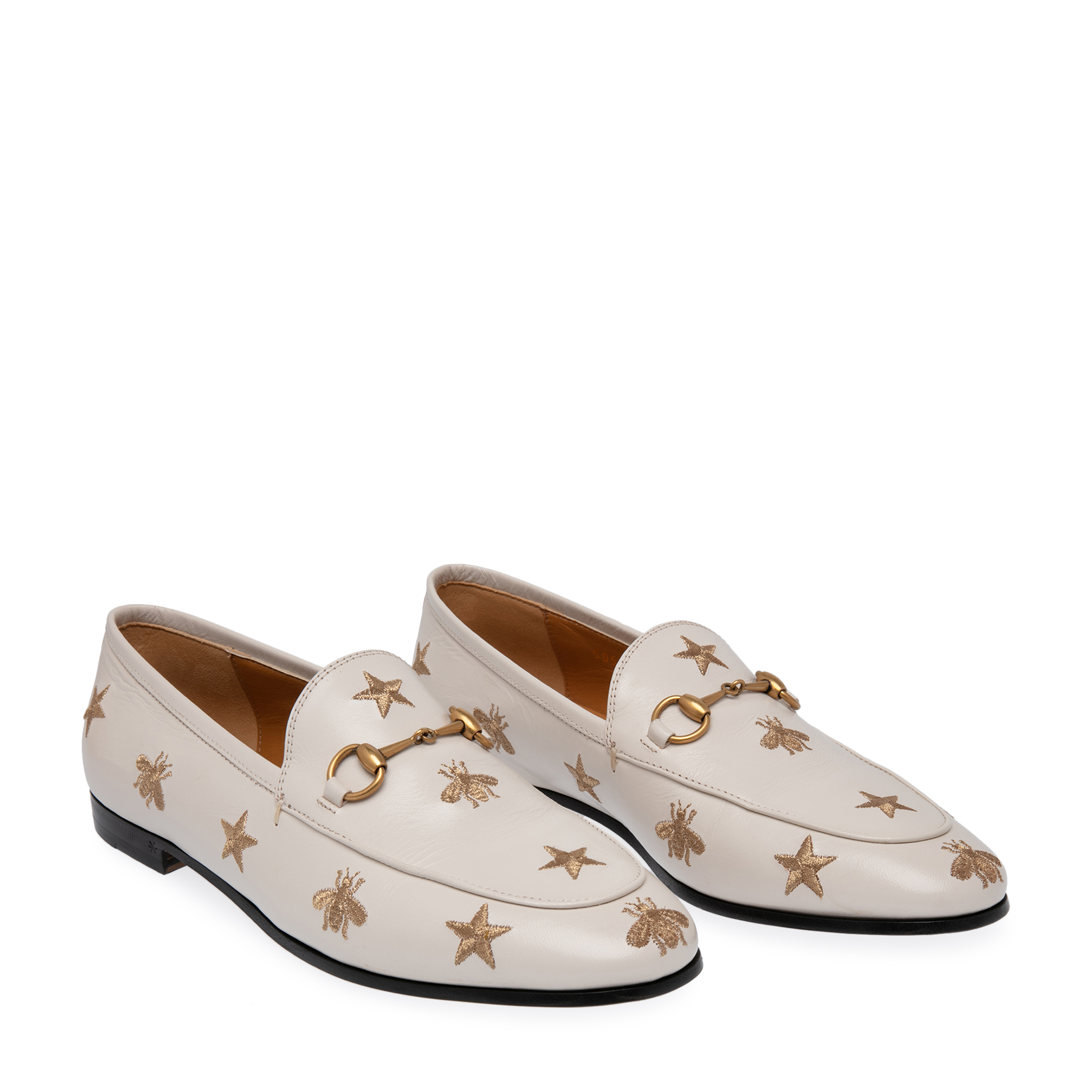 

Jordaan embroidered moccasins, White