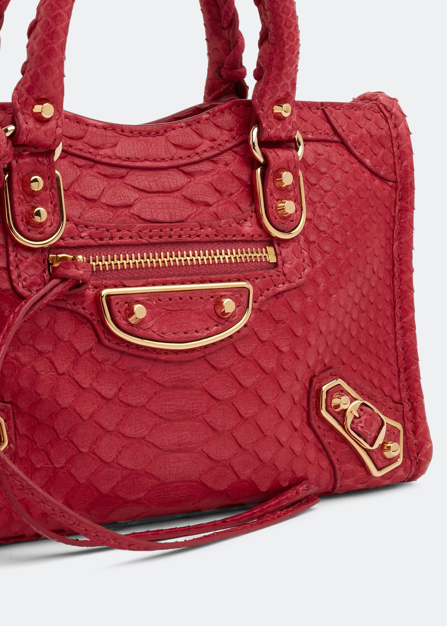 

Metallic Edge Nano City bag, Red
