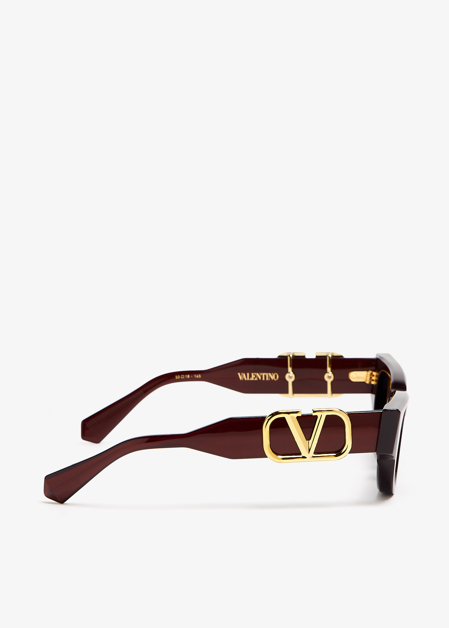 Valentino Garavani II Cat Eye VLogo sunglasses for Women Burgundy in UAE Level Shoes