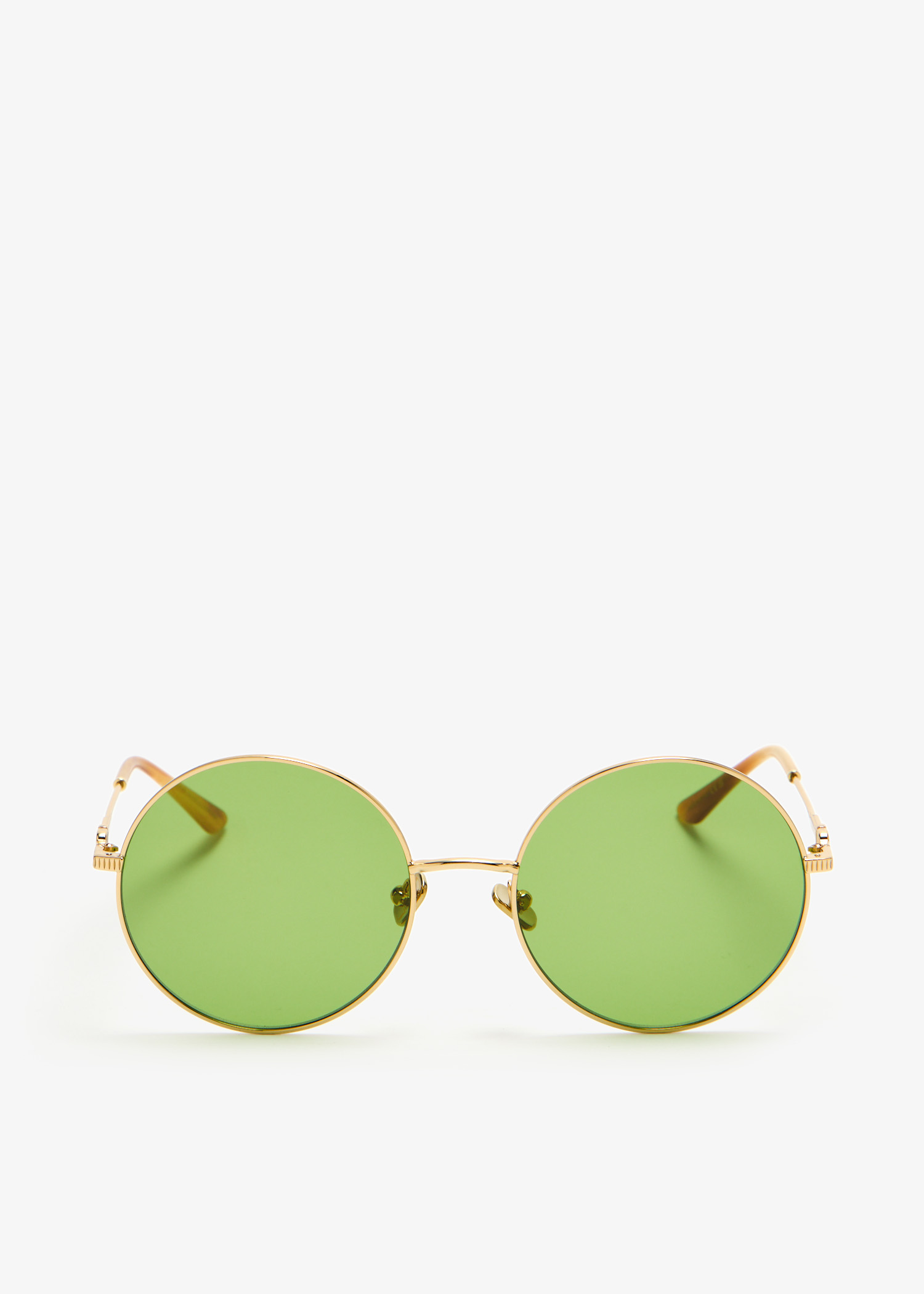 

Oversized round sunglasses, Gold