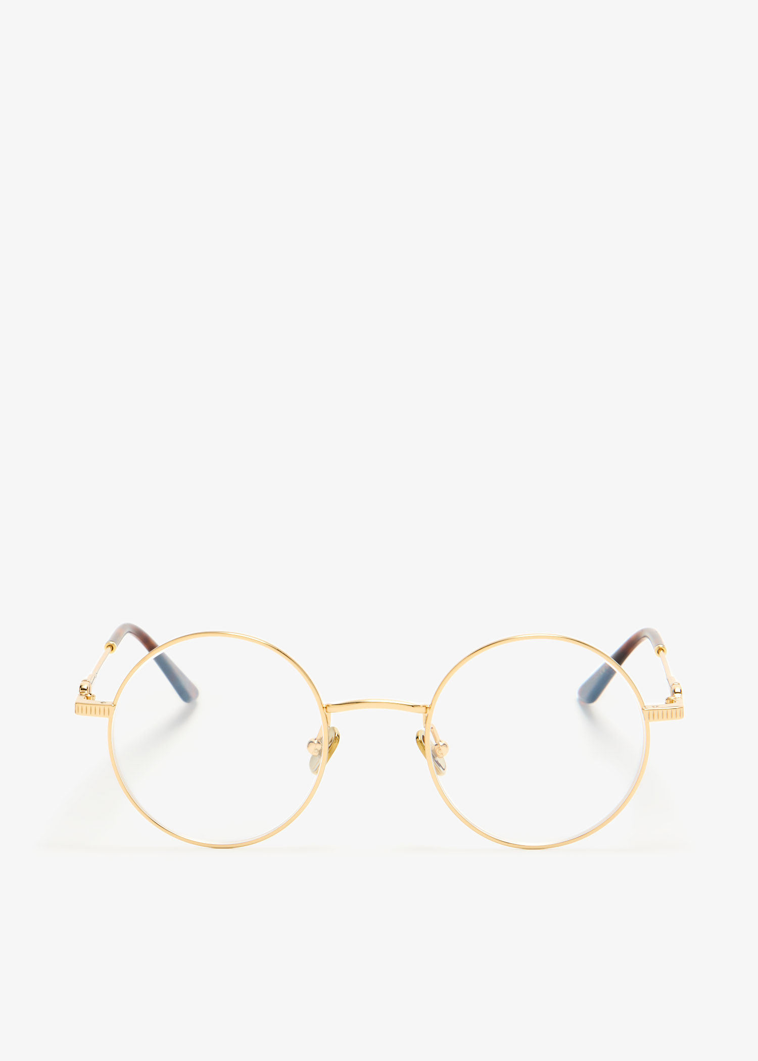 

Round optical glasses, Gold
