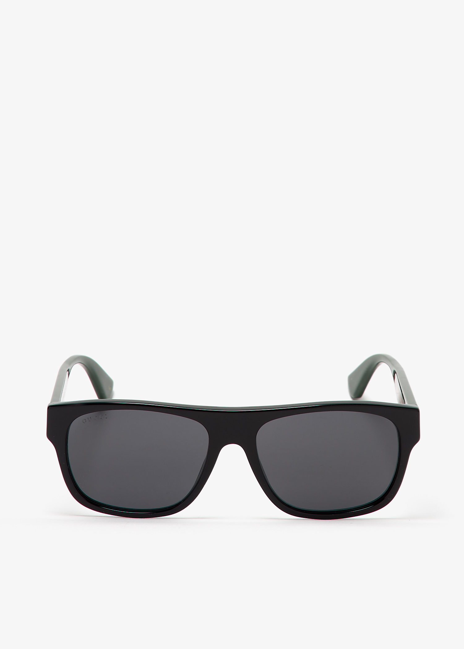 

Rectangular-frame acetate sunglasses, Black