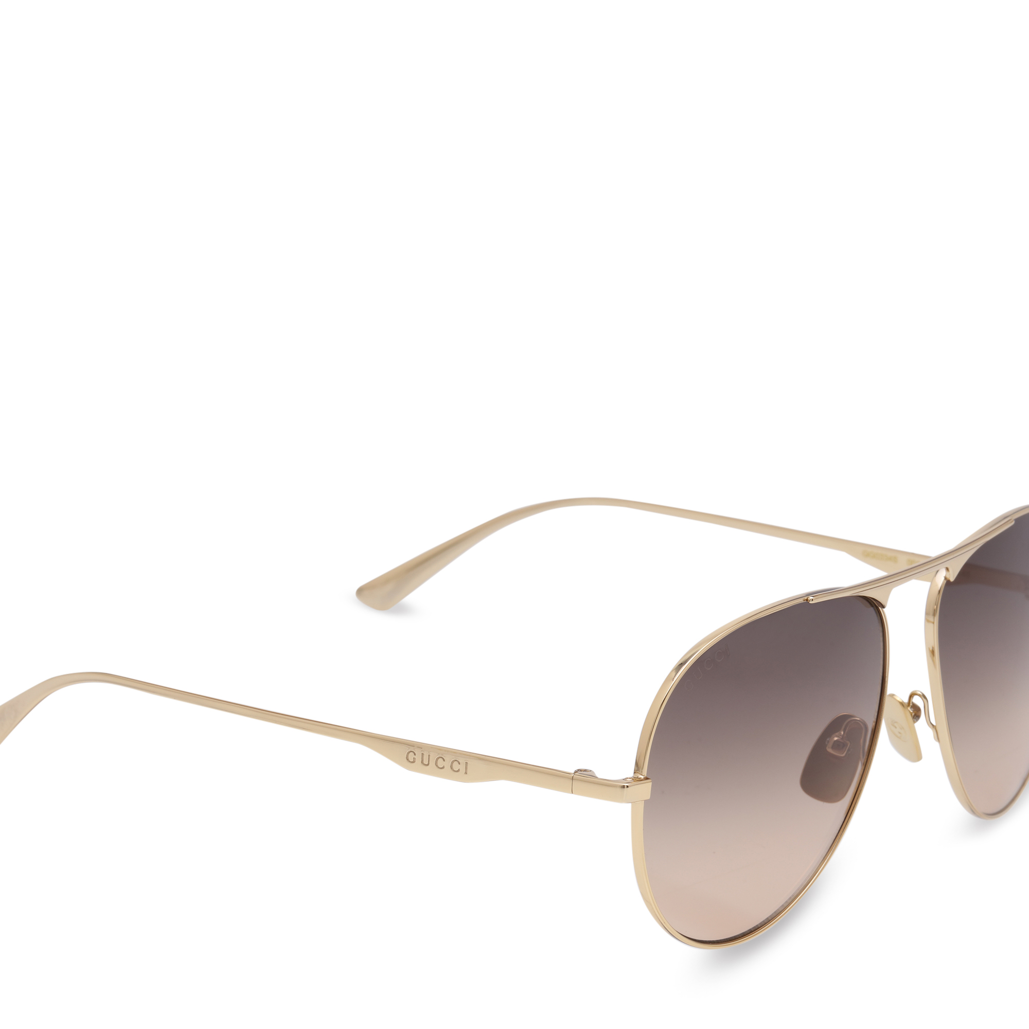 

Aviator metal sunglasses, Gold