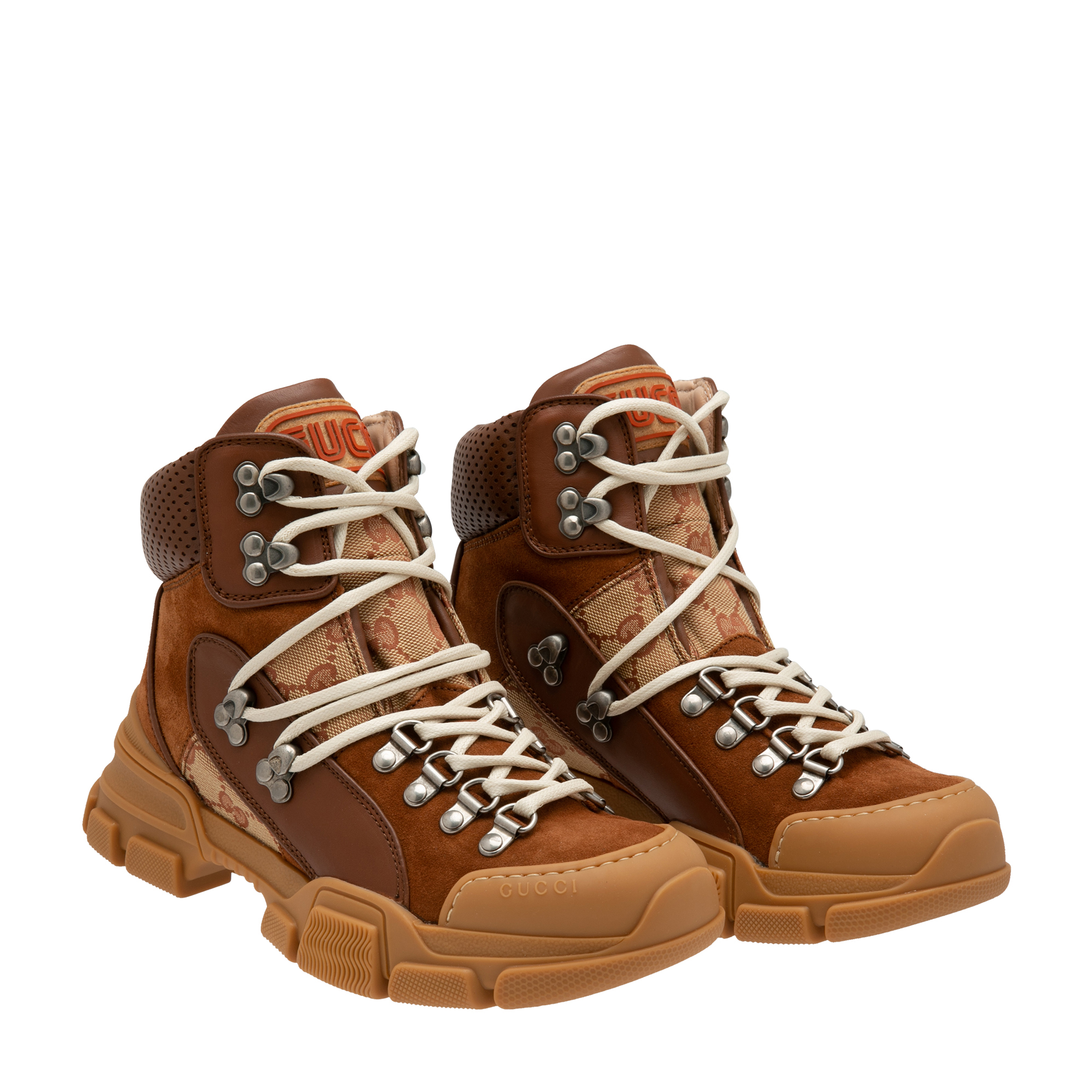 Gucci Flashtrek boots for Women Beige in UAE Level Shoes