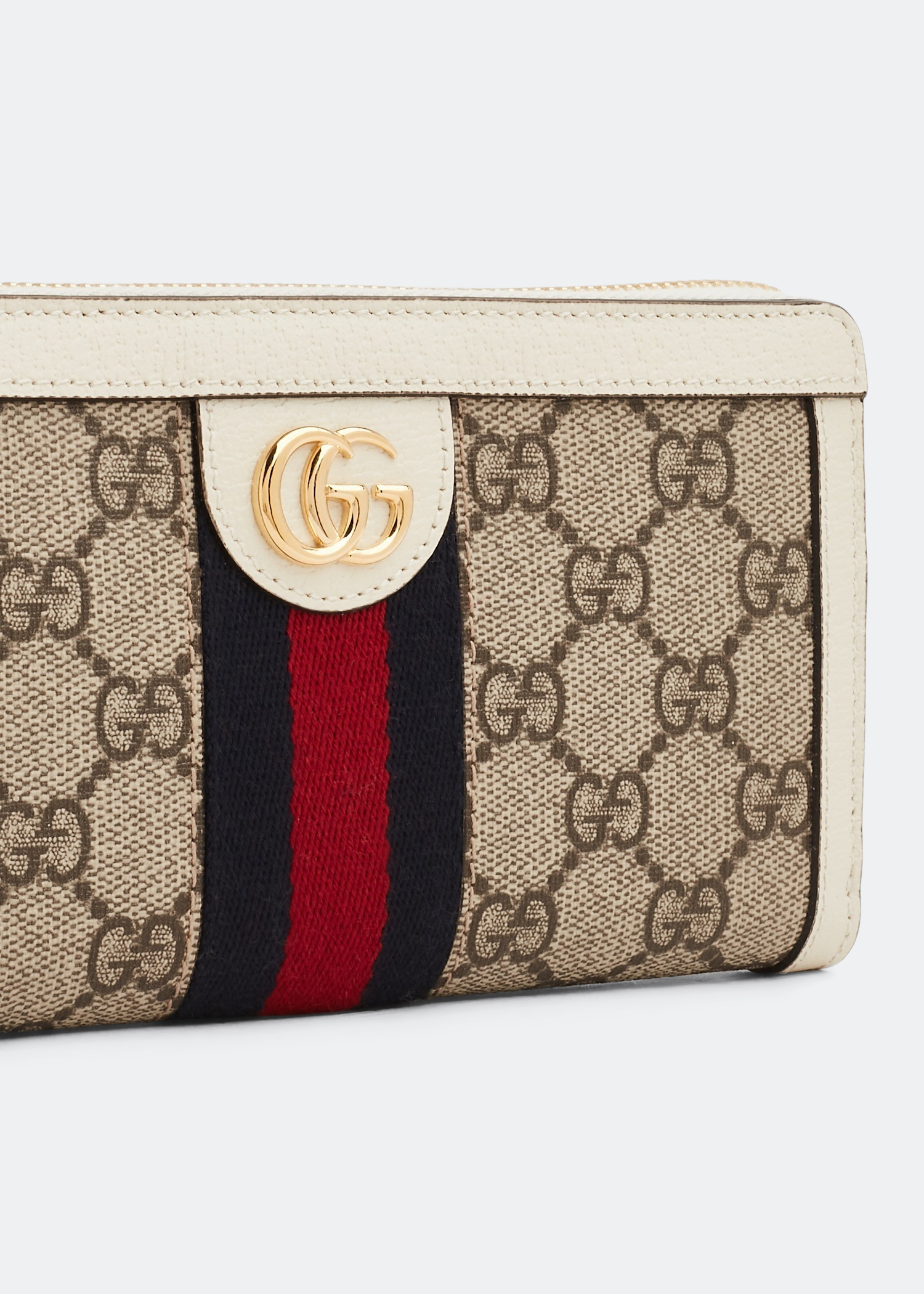 

Ophidia GG zip around wallet, Beige