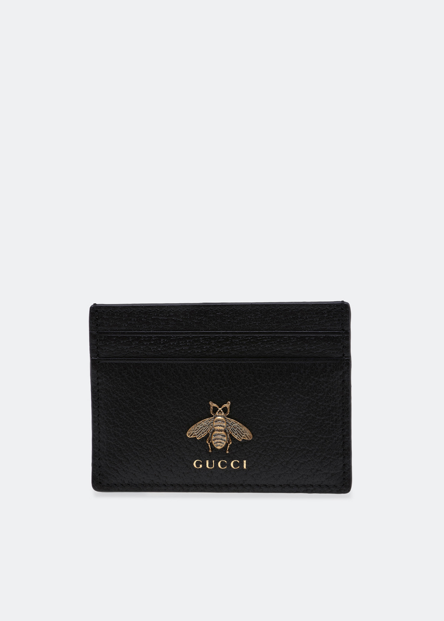 

Animalier leather cardholder, Black