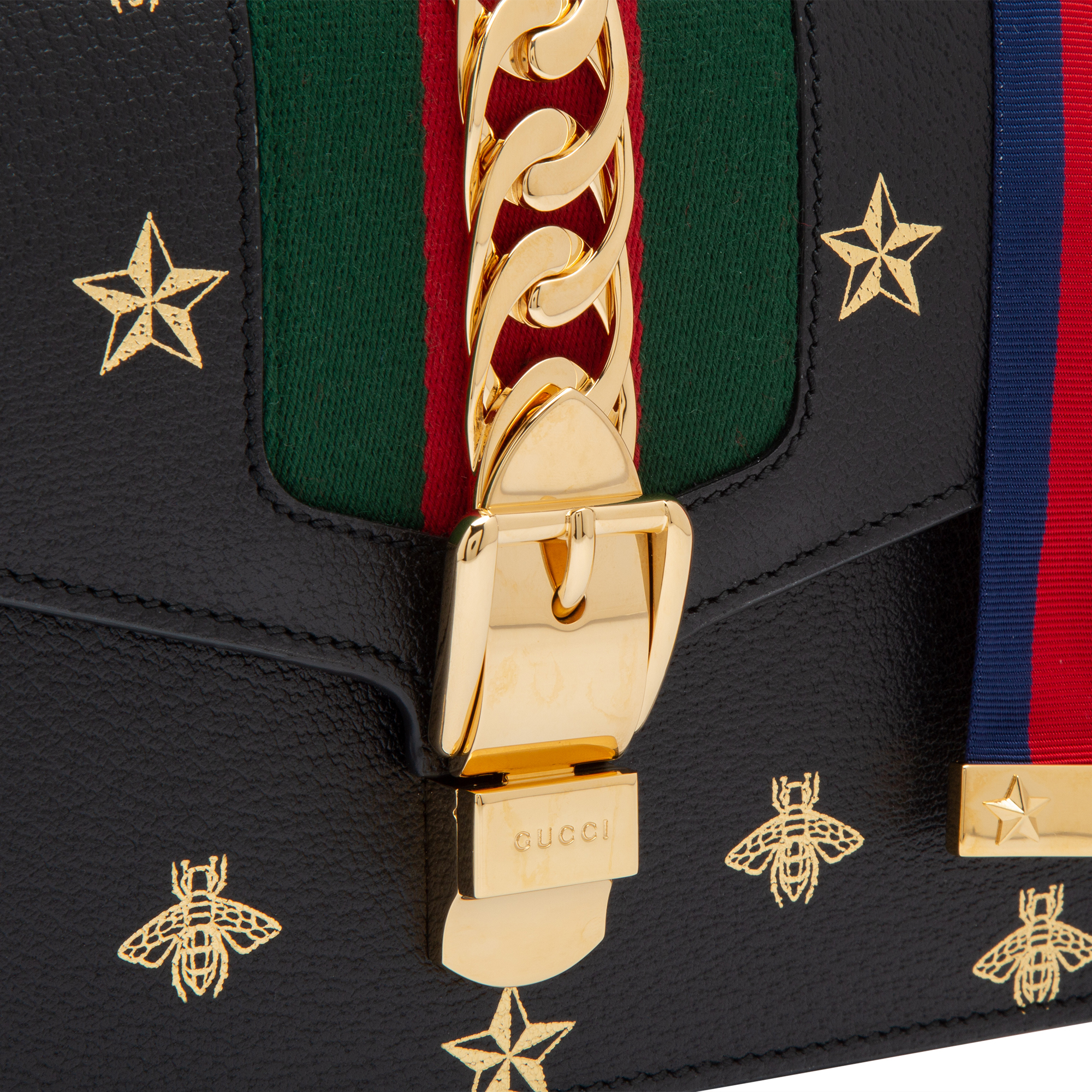 Gucci Sylvie Bee Star small shoulder bag for Women - Black