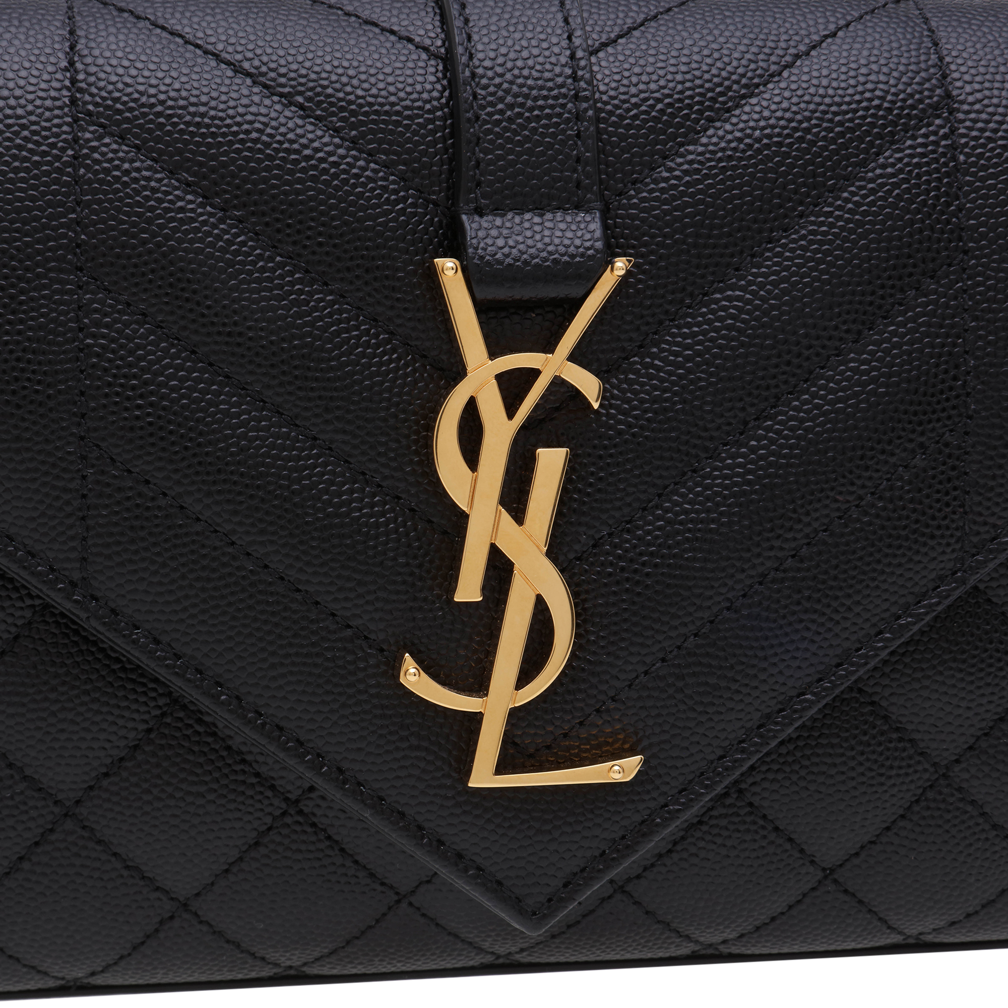 

Envelope leather bag, Black