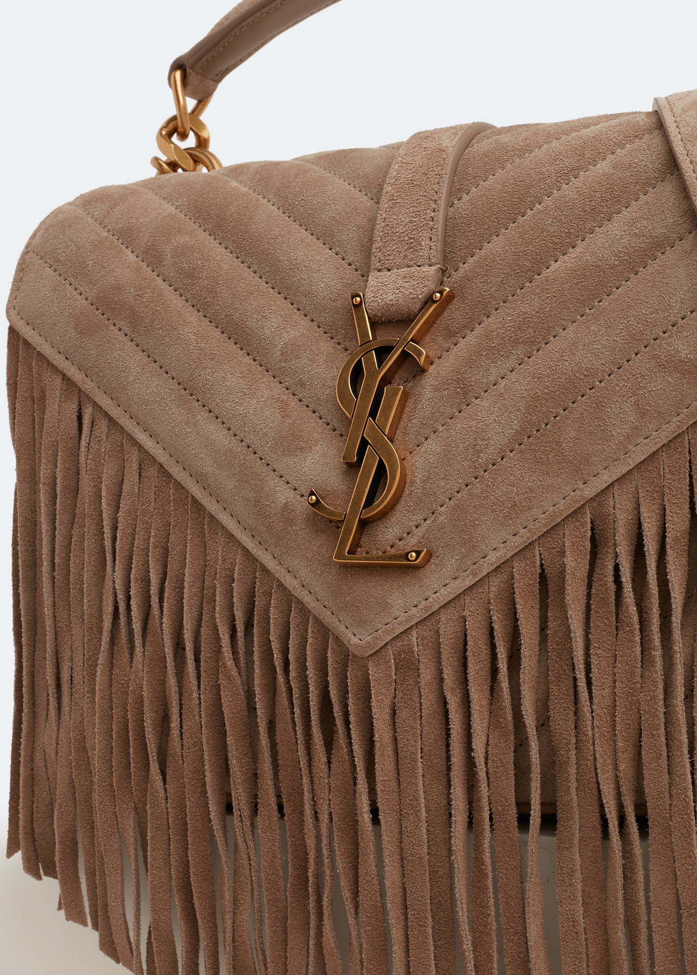

College medium chain bag, Beige