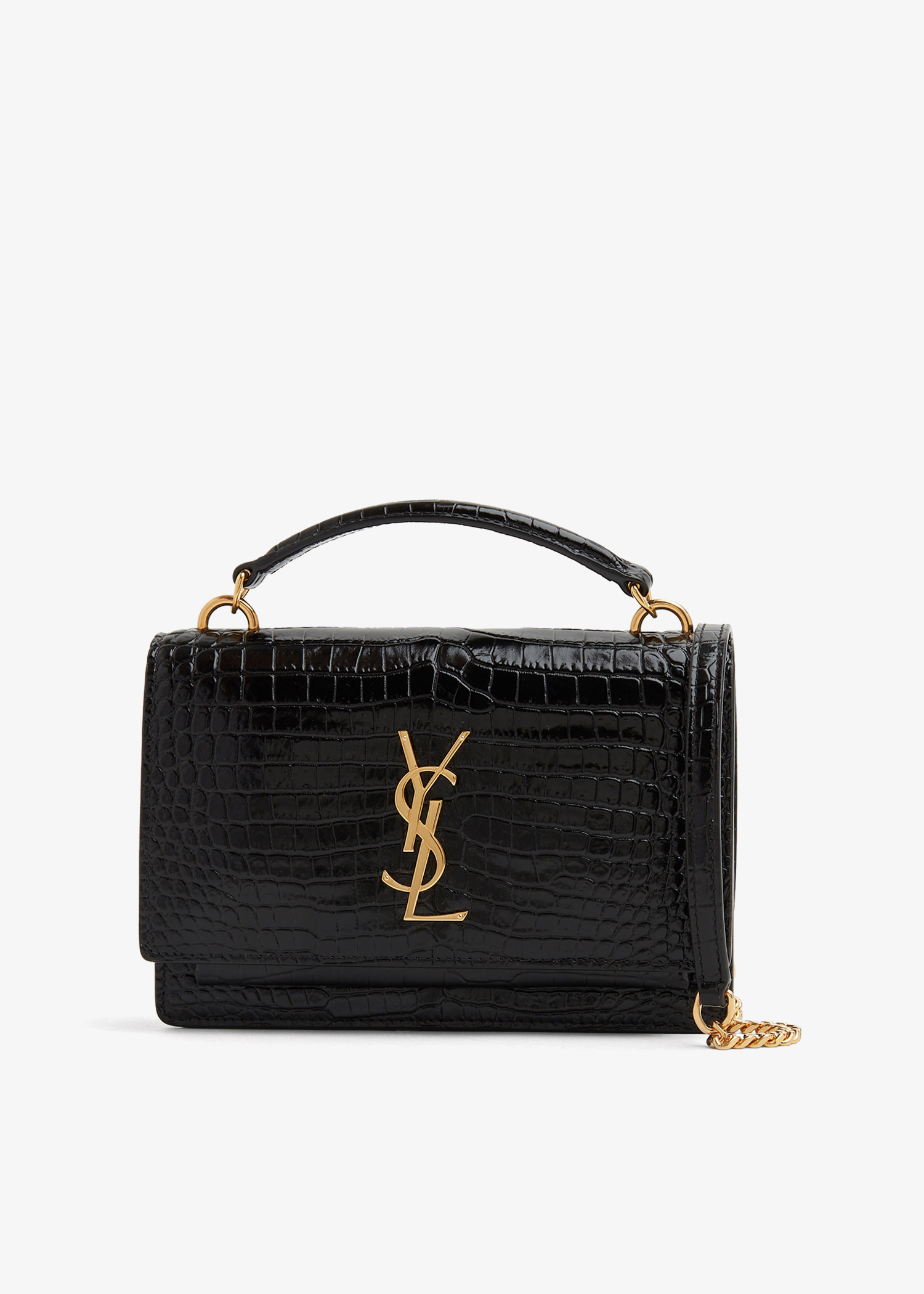 

Sunset chain wallet bag, Black