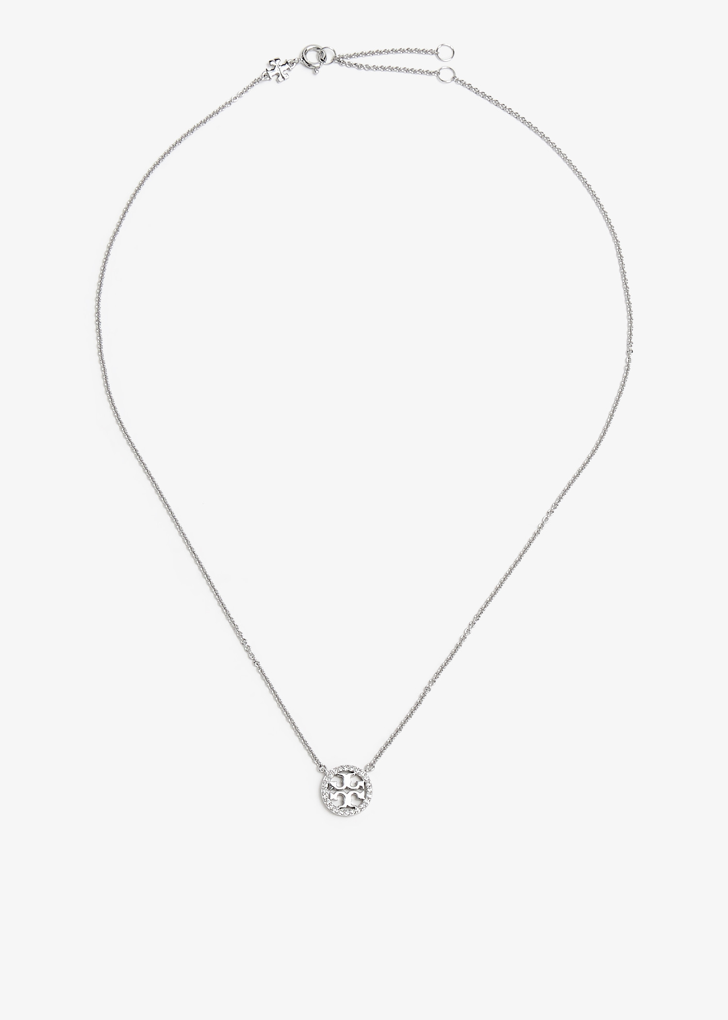 

Miller pavé necklace, Silver