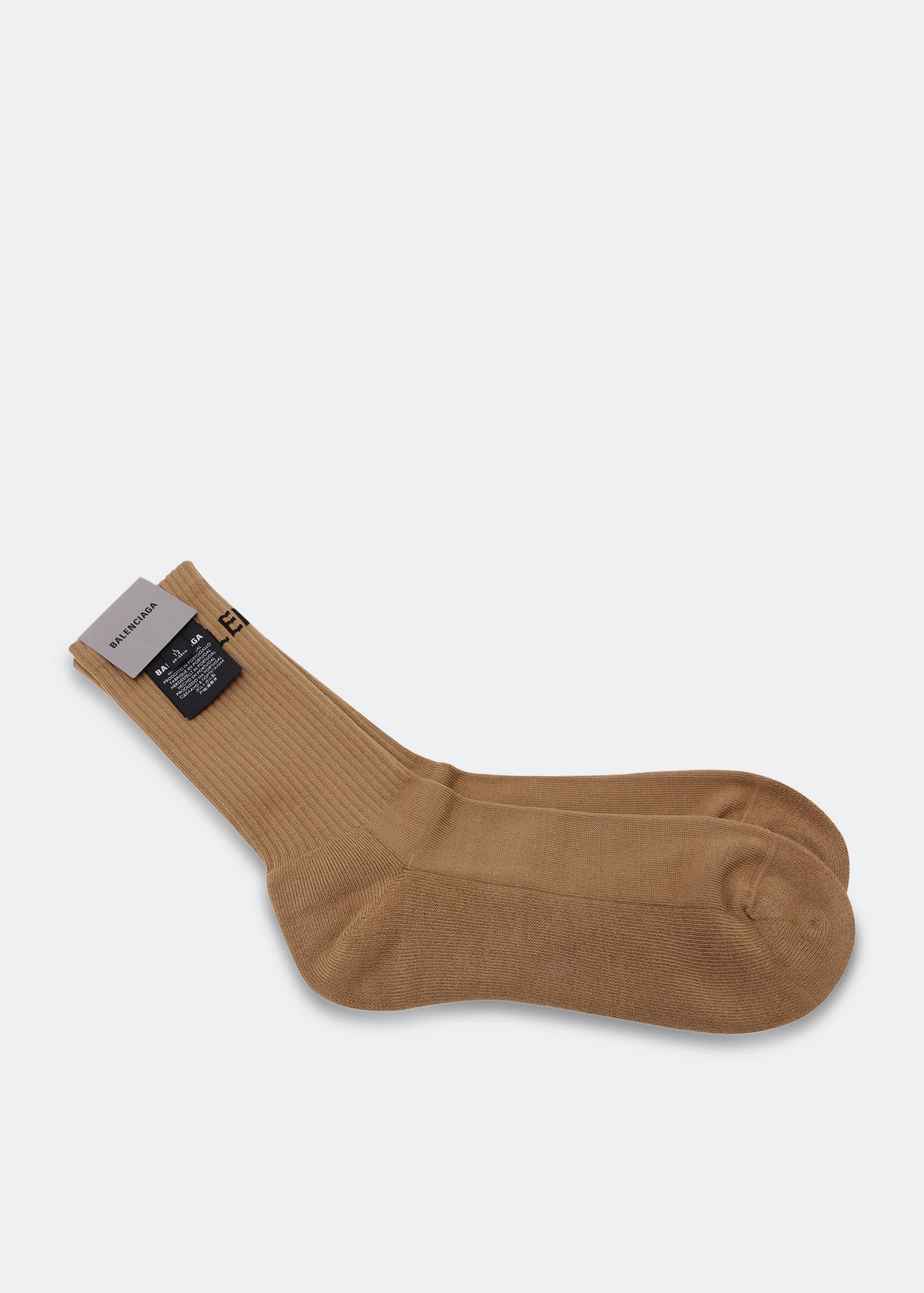 Balenciaga Monogram Socks in Brown