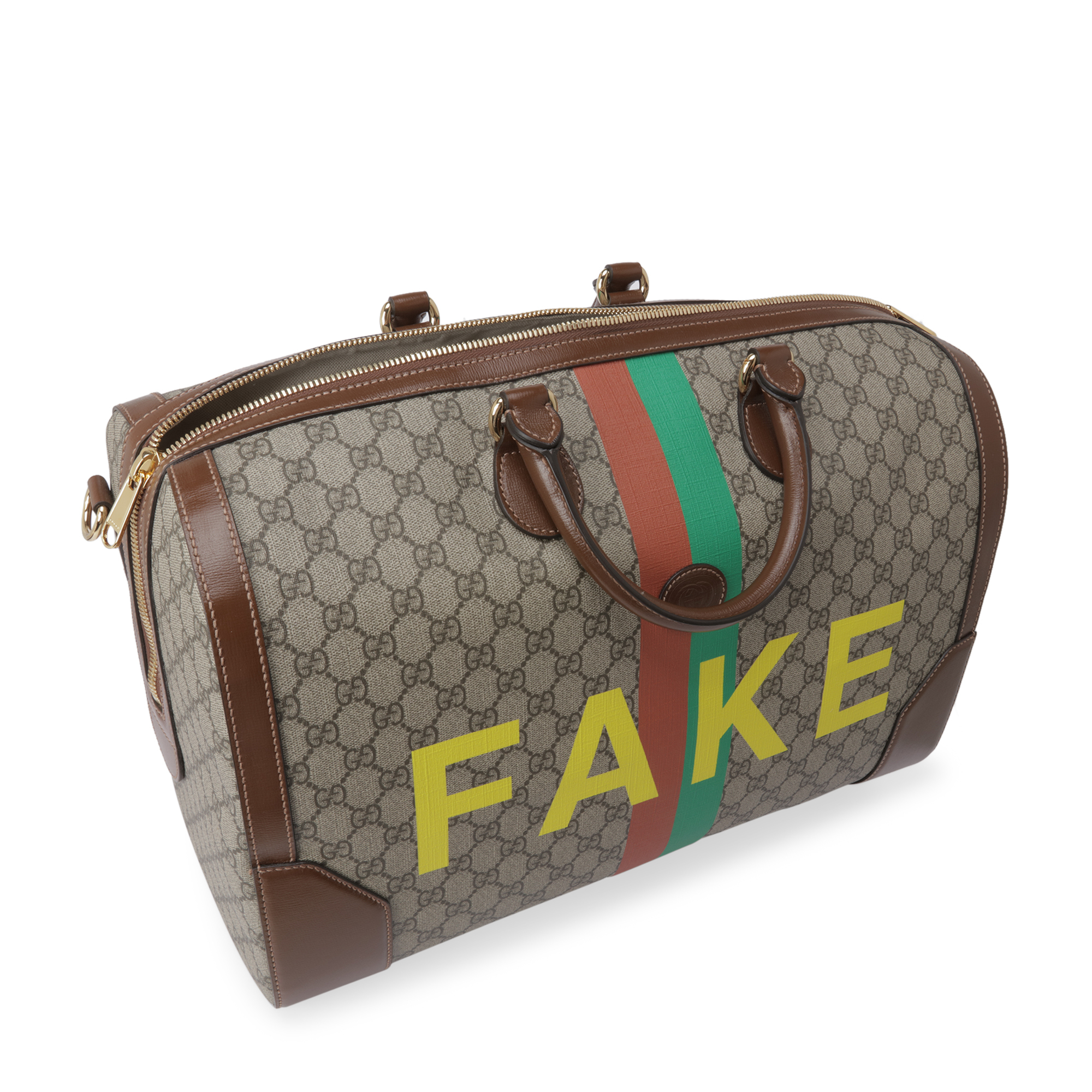 Gucci Fake Not duffle bag for Men Brown in KSA Level Shoes