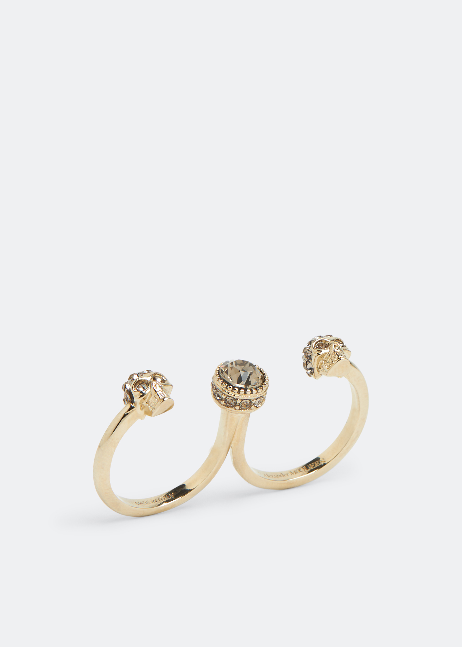 

Double skull ring, Gold