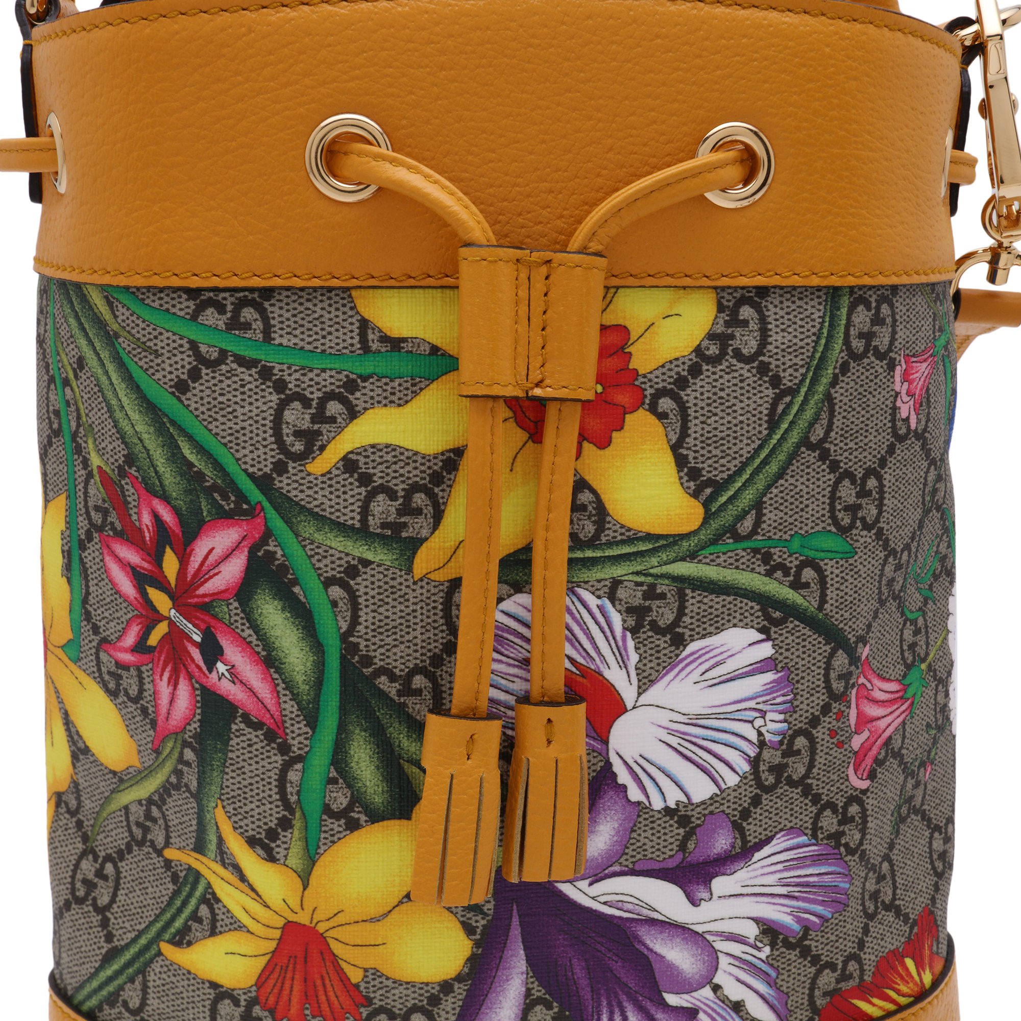 

Ophidia GG Flora small bucket bag, Multi-coloured